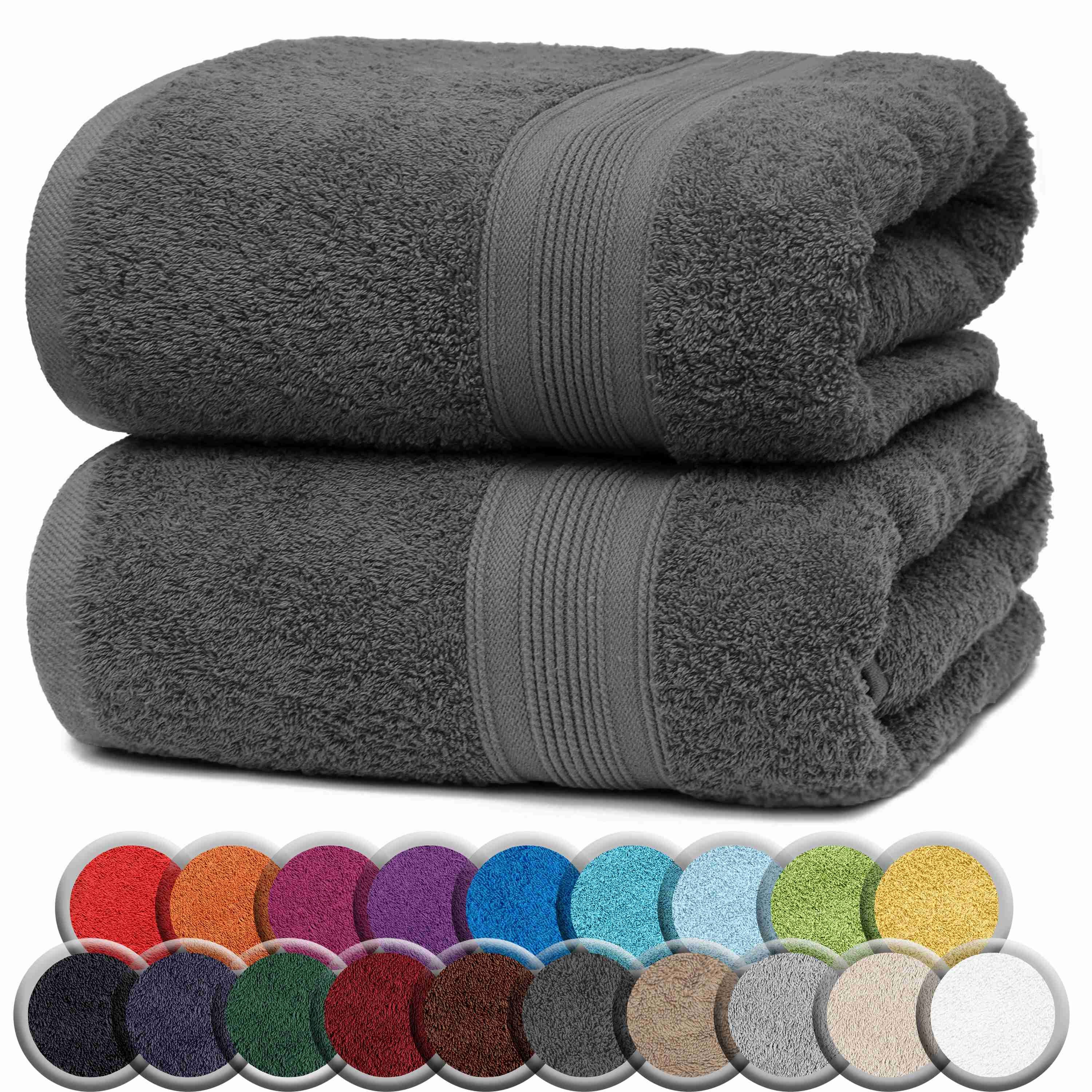 NatureMark Badetuch 2er-Set Frottier Badetücher 100x150cm, 100% Baumwolle ( günstig online kaufen