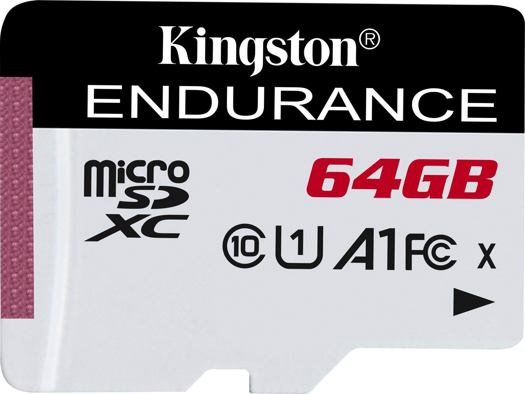Kingston HIGH-ENDURANCE microSD 64GB Speicherkarte (64 GB, UHS-I Class 10, 95 MB/s Lesegeschwindigkeit)