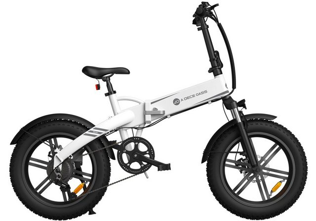 ADO E-Bike A20F Beast Fat Reifen, Pedelec klapprad, Fingerabdruck schloss, 7 Gang, Kettenschaltung, 522,00 Wh Akku, ebike Damen, herren, StVZO,akku 36v 14,5Ah,E-Mountainbike
