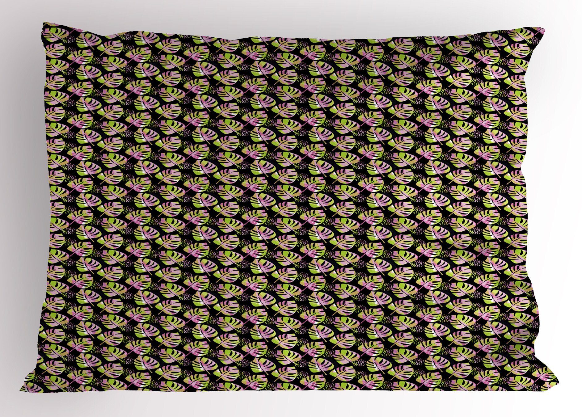 Kissenbezüge Dekorativer Standard Size Tropisch Stück), (1 Wald Monstera Kopfkissenbezug, Leaves Abakuhaus Gedruckter