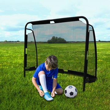 KAHOO Fußballtor Faltbarer Pop-Up Tor mit Torwand, 180x60x120cm, mit 4 Loch