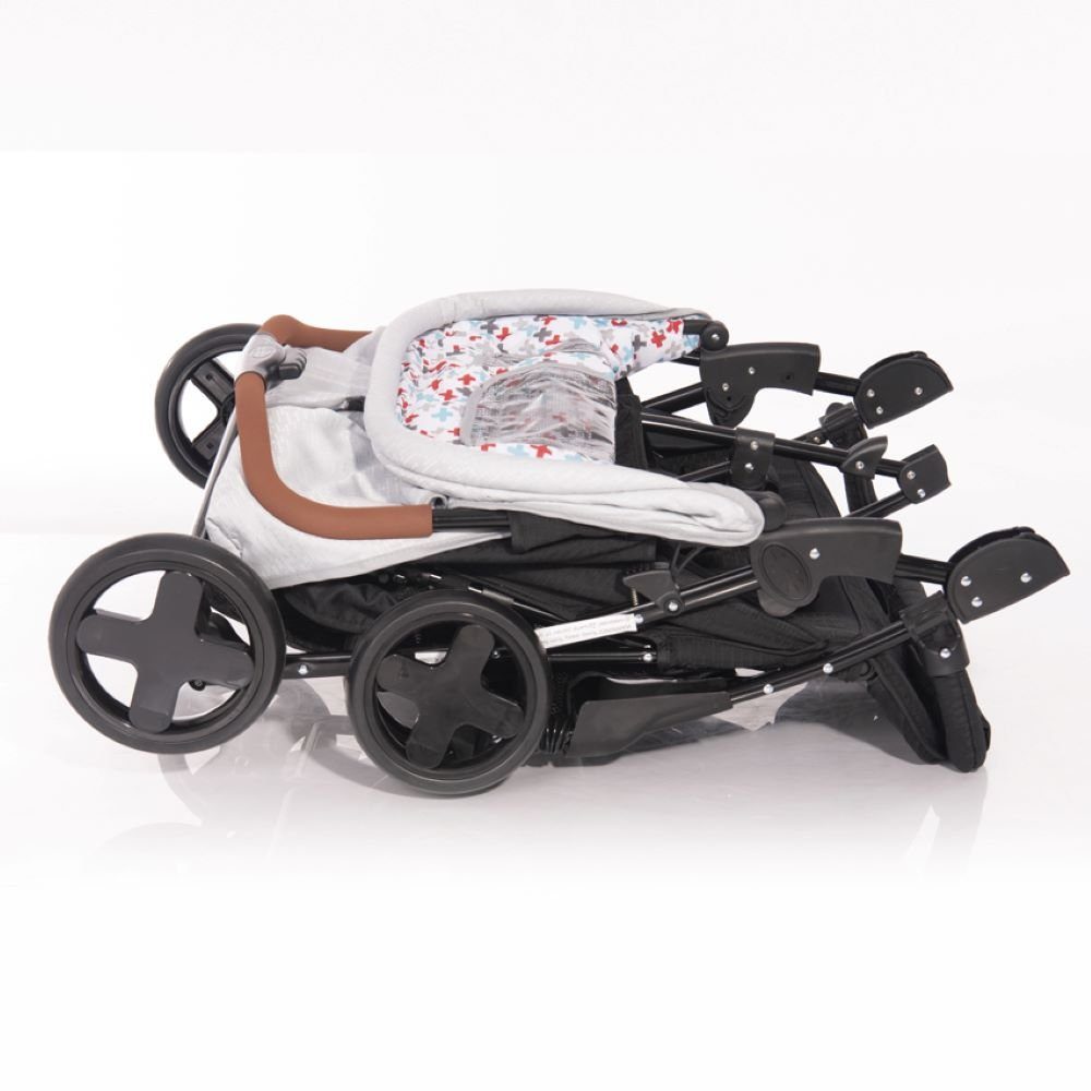Lorelli Twin Stroller, Twin Pram, Changing Bag, One-Hand Folding System, Foot Cover