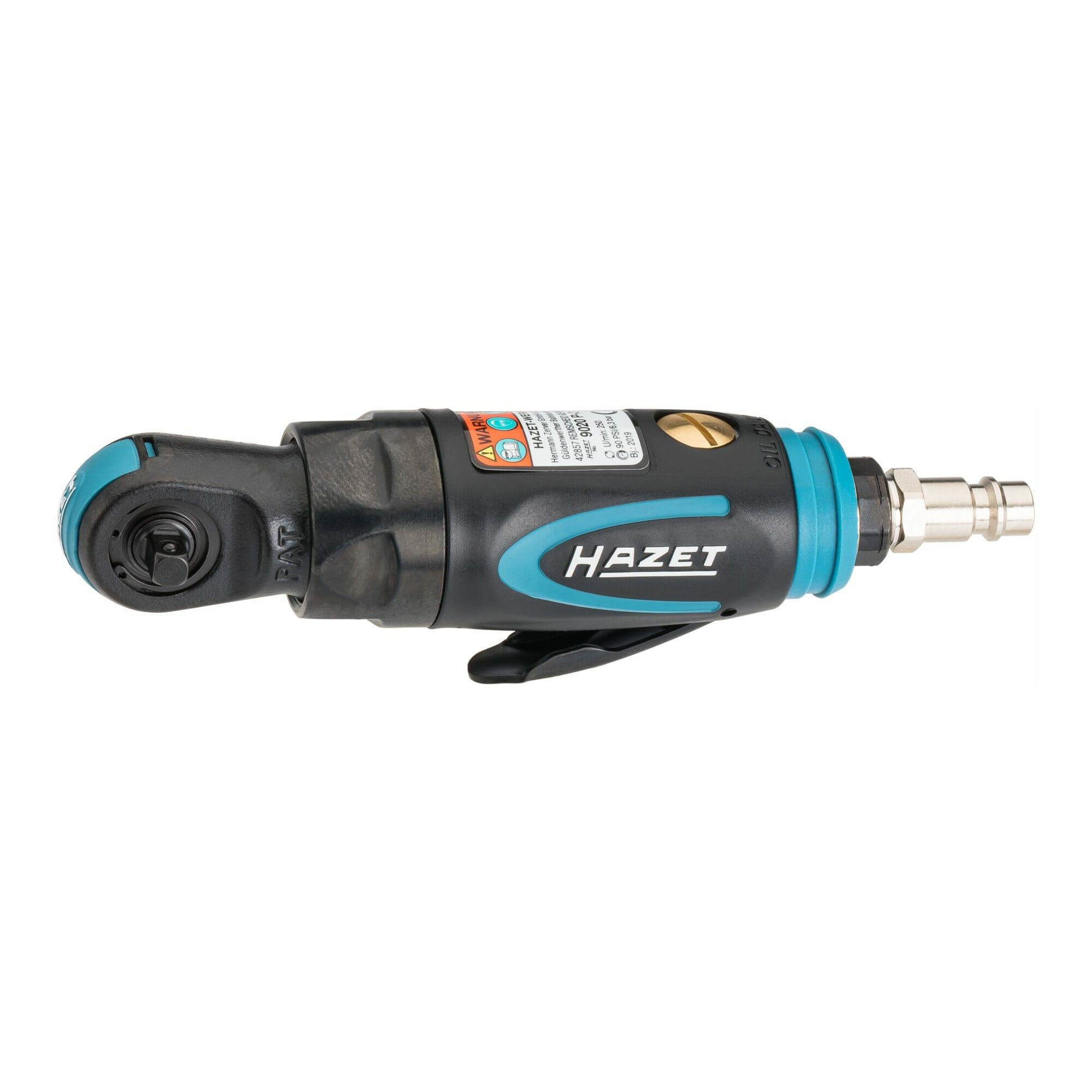 HAZET Druckluft-Schlagschrauber HAZET Mini Ratschenschrauber 9020P-2 Vierkant massiv 6,3 mm (1/4 Zoll)