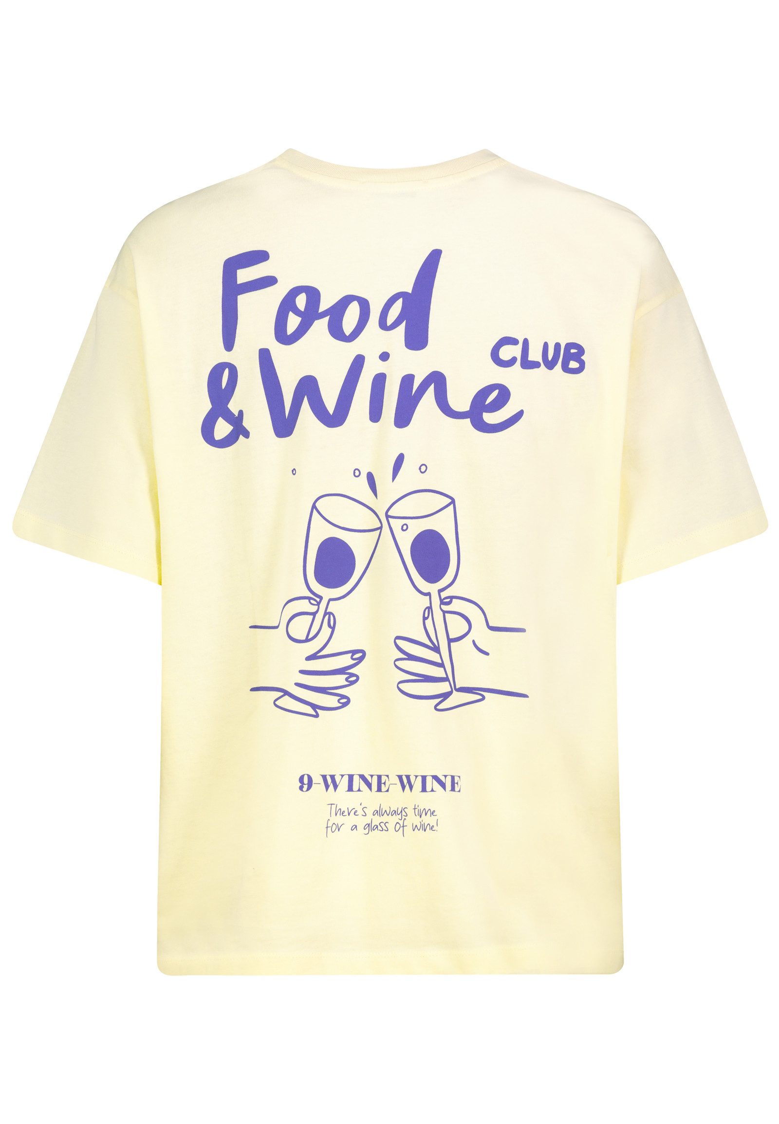 SUBLEVEL T-Shirt Minimalistischer Schriftzug Rundhals Kurzarm Locker Fit (1-tlg) D12022M02738B_T-shirts