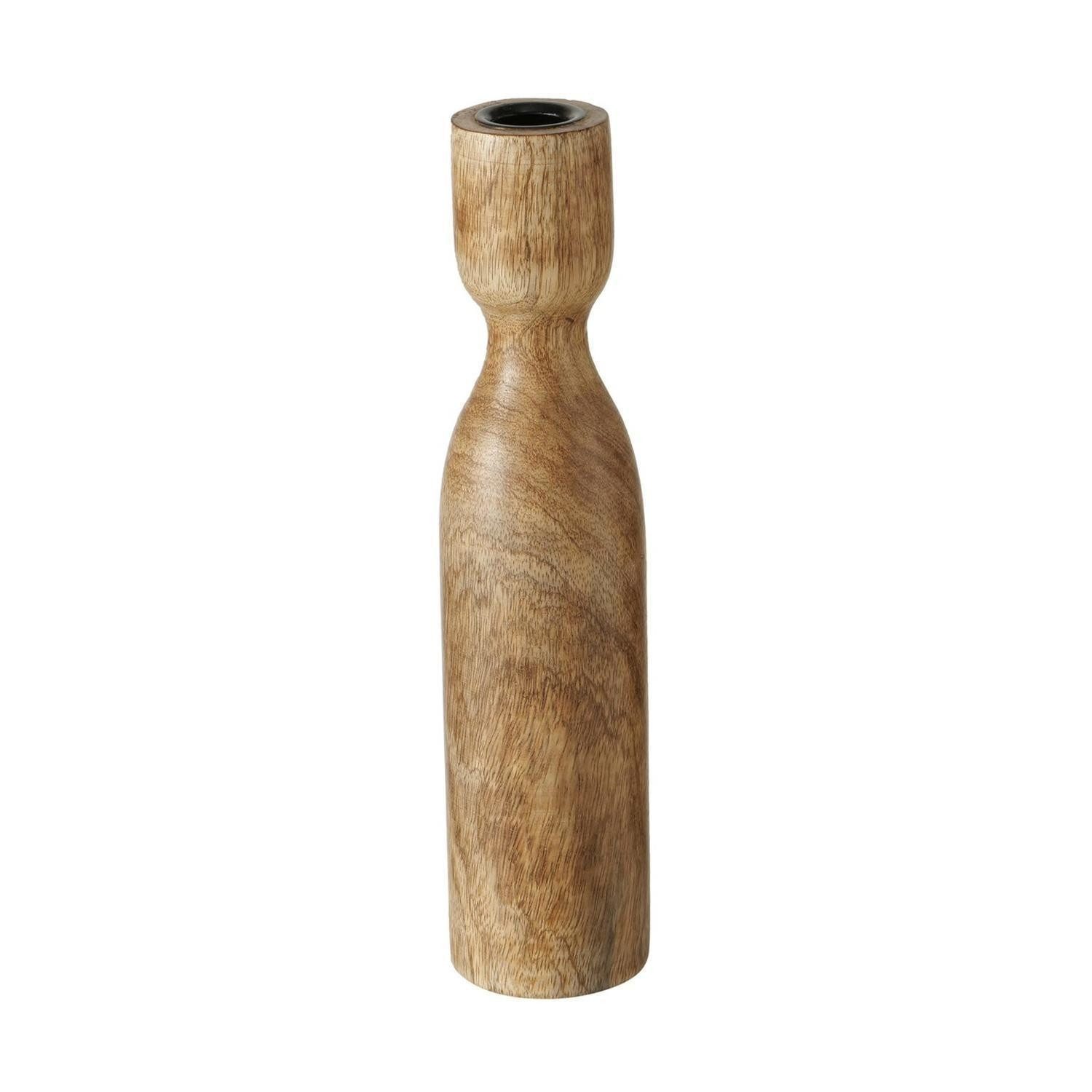 BOLTZE GRUPPE GmbH Kerzenleuchter SZURA, Braun, Mangoholz, Höhe 26 cm (1 St)