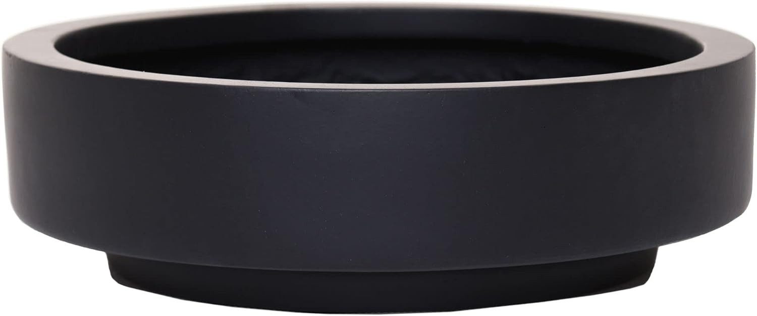 VIVANNO Pflanzschale Fiberglas ESCADA LOW Schale - Anthrazit Matt (1 St), 3 günstig online kaufen