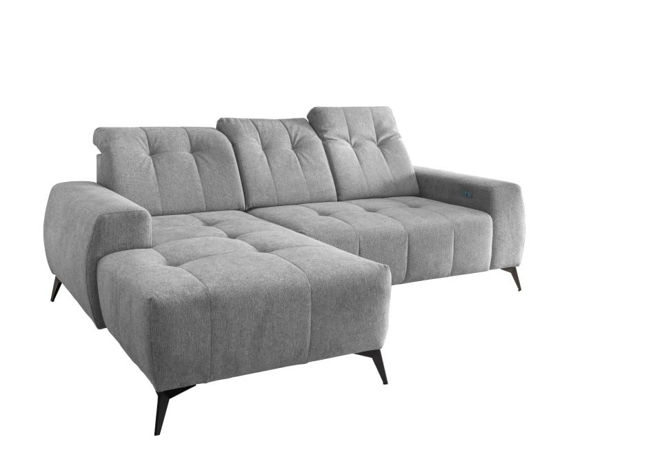 Myhomelando Ecksofa Summer Corto, mit Elektrofunktion & verstellbaren Kopflehnen, Corto-Stoff