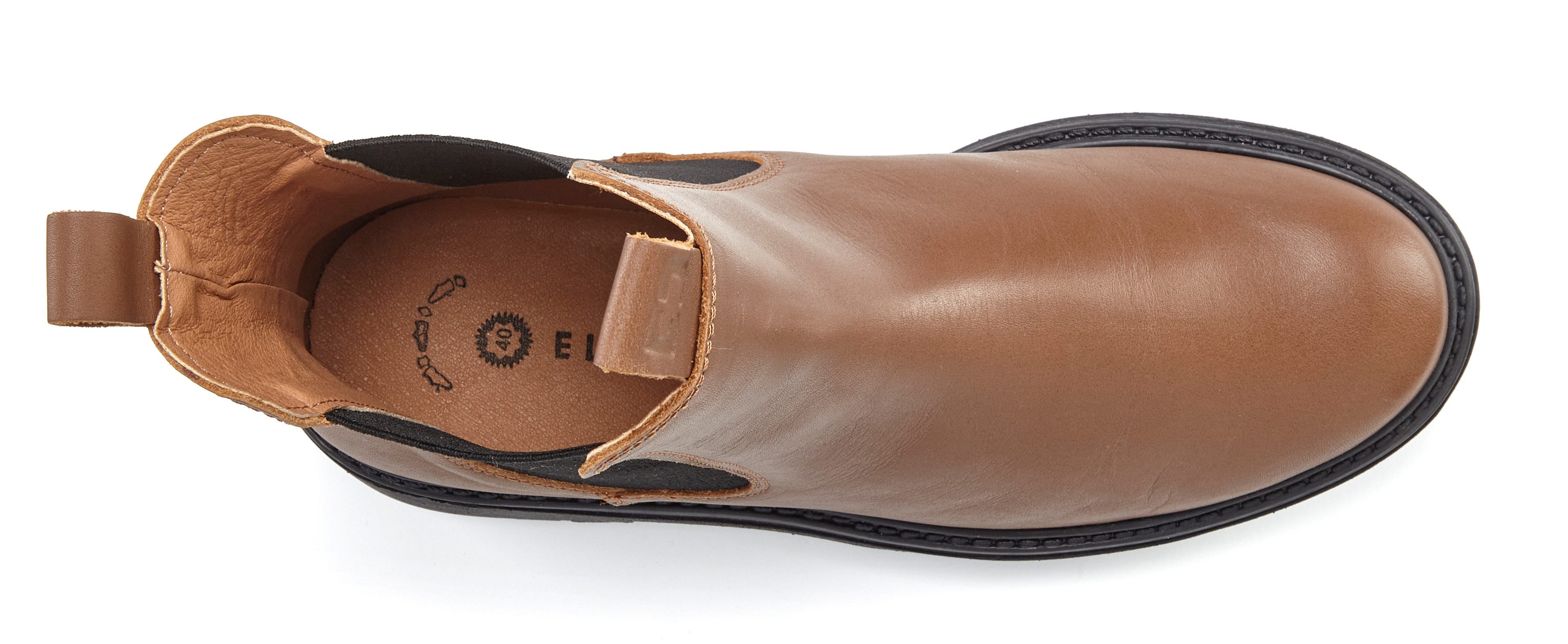 Elbsand Chelseaboots, Schlupfstiefel, Bikerboots, Sommerstiefelette Stiefelette aus Leder mit Stretch-Einsätzen, Lederstiefelette