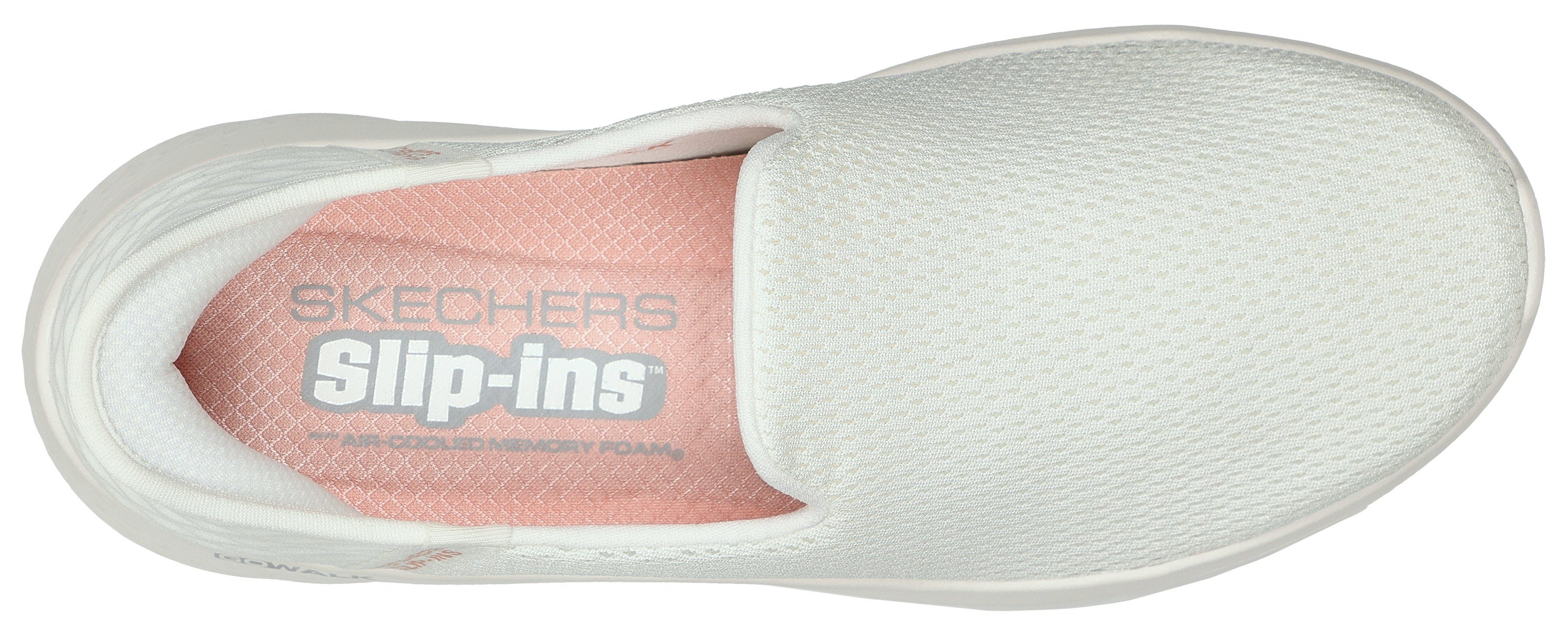 Skechers GO WALK FLEX RELISH Slip-On Sneaker Slipper, Freizeitschuh mit Slip Ins-Funktion zum leichten Einschlupf