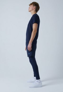 SPORTKIND Sporthose 2-in-1 Shorts mit Leggings Jungen & Herren navy blau