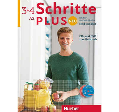 Hueber Verlag Hörspiel-CD Schritte plus Neu - Medienpaket, CDs und DVD zum Kursbuch. Bd.3+4