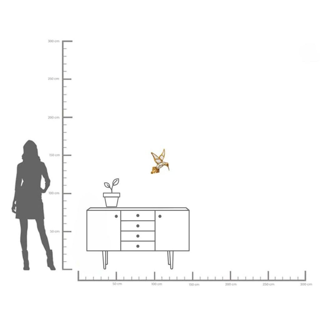 Kare Design Wanddekoobjekt Hummingbird (1 St)
