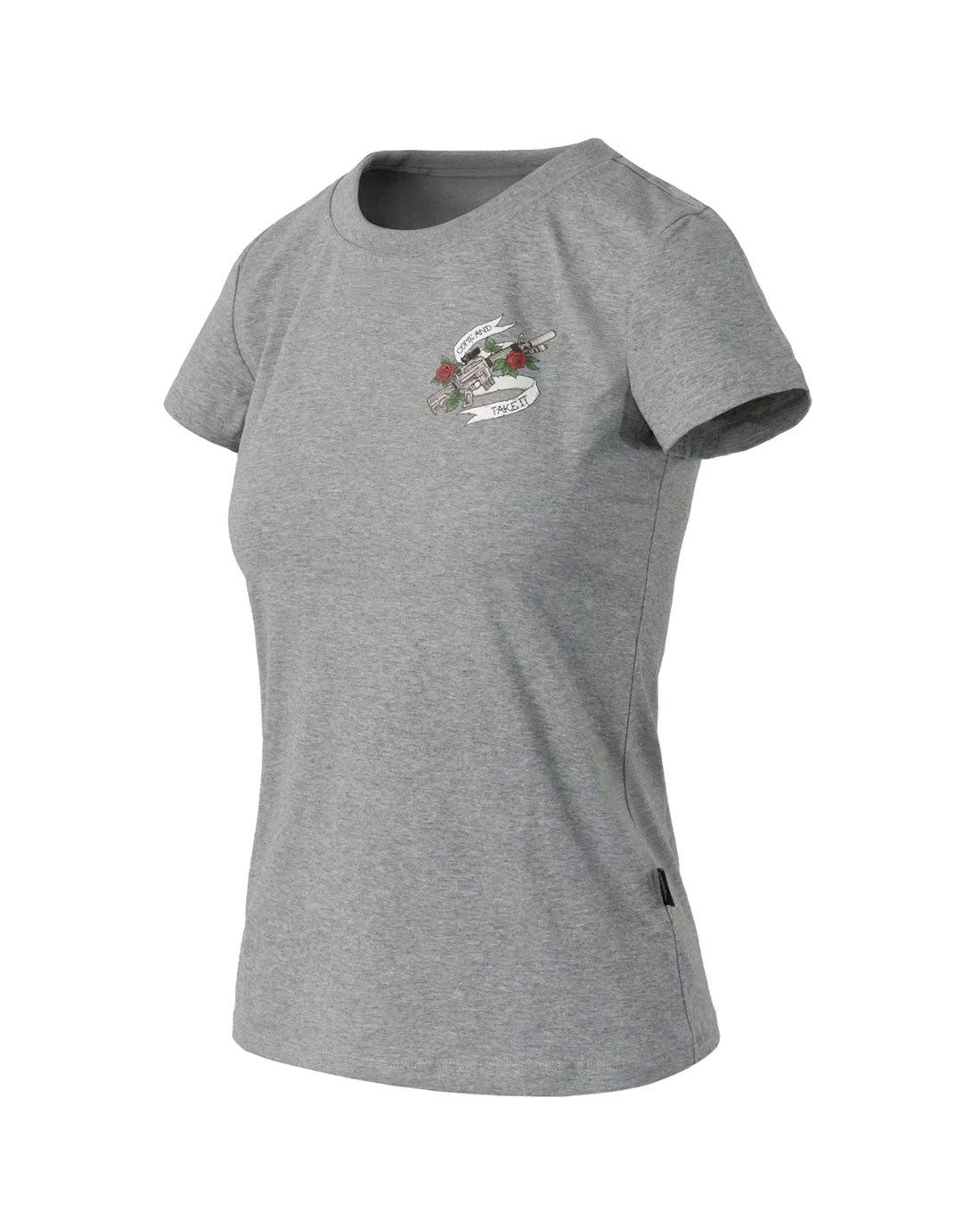 Helikon-Tex T-Shirt Women's T-Shirt Slim (Come and take it) - Mid Grey Melange