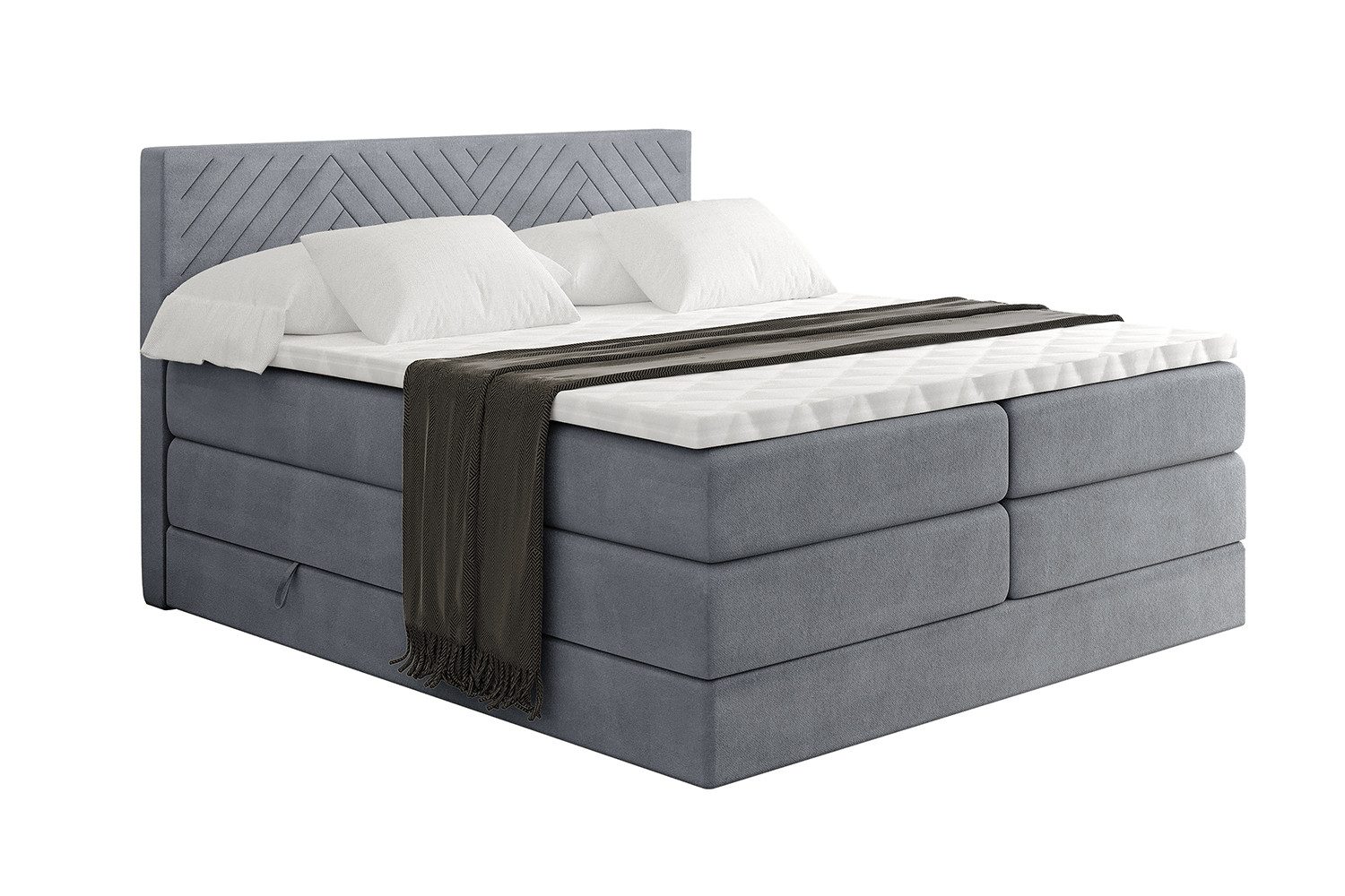 ALTDECOR Boxspringbett VEXA KING (Multipocket-Matratze H4, günstig online kaufen
