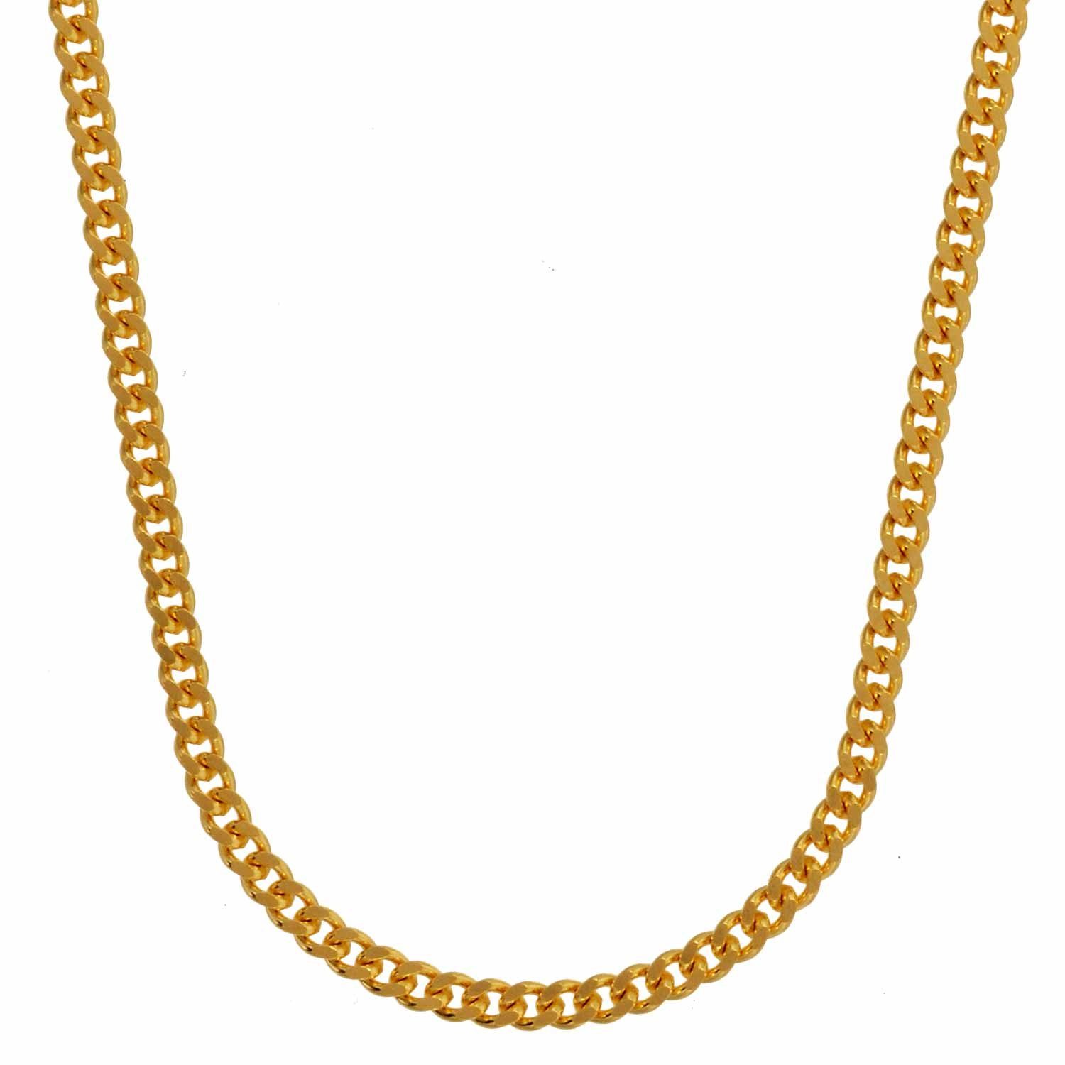 Panzerkette Goldkette Panzerkette Länge 60cm - Breite 1,7mm - 585-14 Karat Gold
