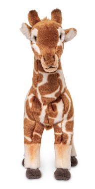 Uni-Toys Kuscheltier Giraffe, stehend - 30 cm (Höhe) - Plüsch-Giraffe - Plüschtier, zu 100 % recyceltes Füllmaterial