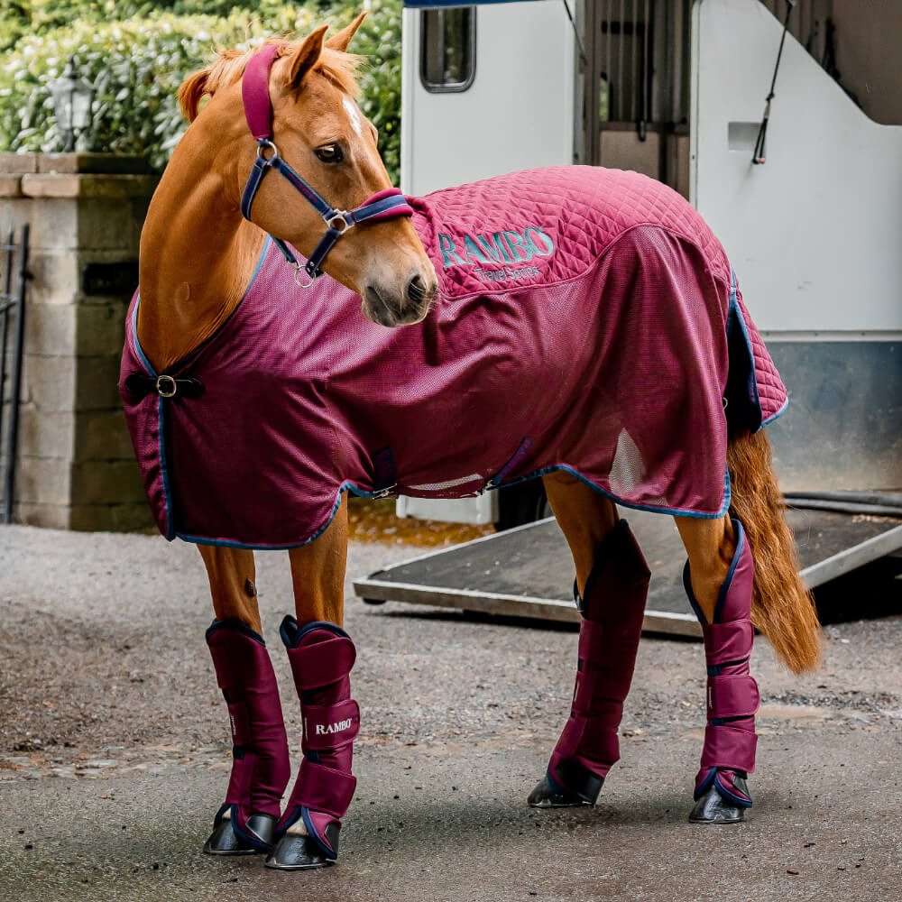 Horseware Pferde-Abschwitzdecke Horseware Rambo Travel Series 50g