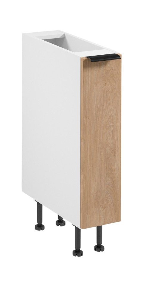 ROYAL24_MARKT Unterschrank - Sorento Küchen Unterschrank – 20 cm – Weiß / Sonoma Eiche (Packung, 1-St., Serie Sorento – D20C) Stilvoll – Stabil – Ordnung & Komfort – Exzellent