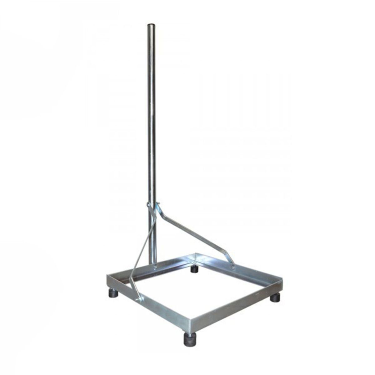 PremiumX SAT-Halterung Balkonständer 50x50cm Stahl 1m Mast SAT Flachdachständer