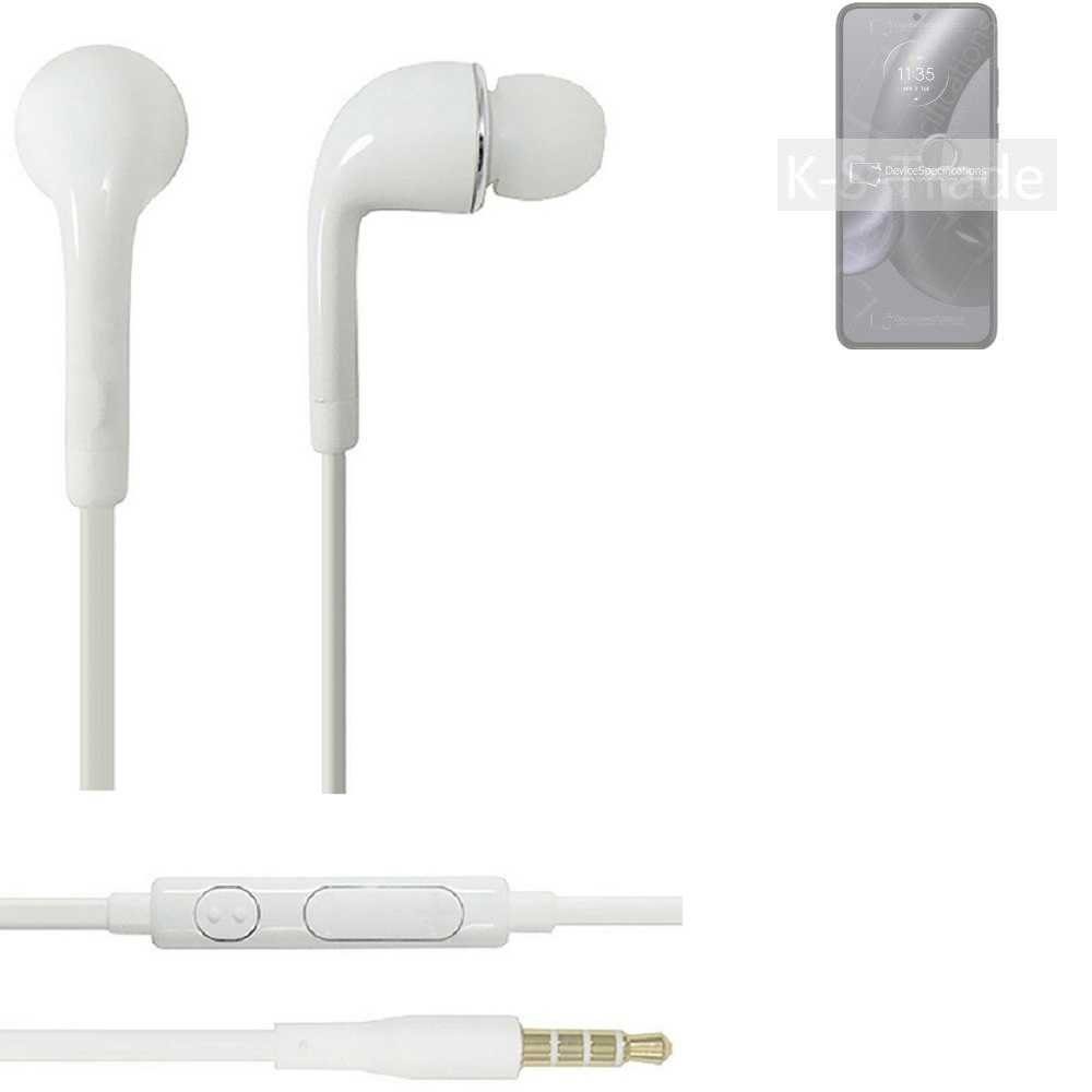 3,5mm) mit Neo Lautstärkeregler In-Ear-Kopfhörer weiß u Mikrofon Edge Motorola (Kopfhörer Headset 30 K-S-Trade für