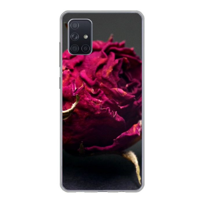 MuchoWow Handyhülle Rosen - Farbton - Rot Phone Case Handyhülle Samsung Galaxy A71 Silikon Schutzhülle
