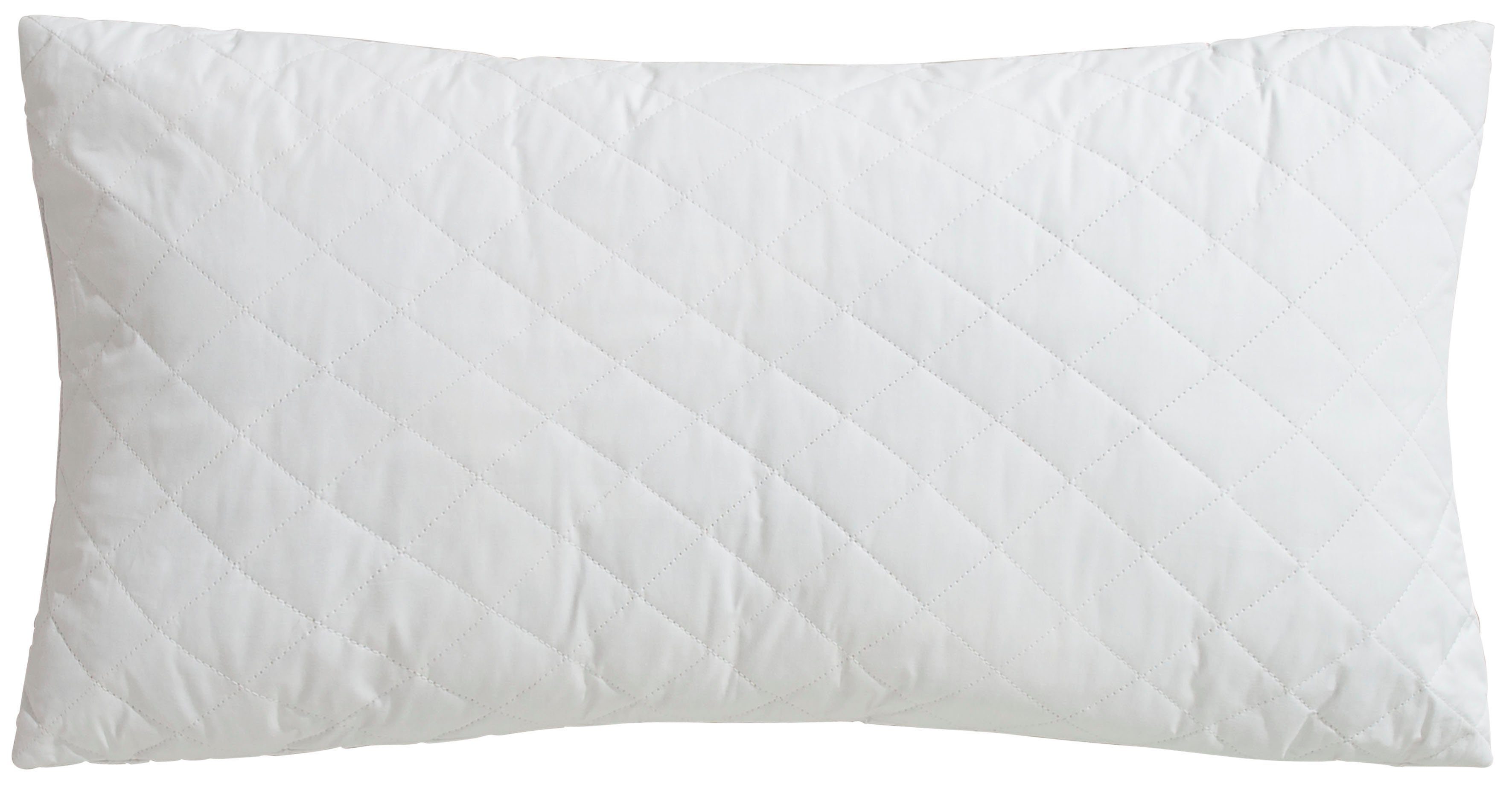 OTTO home Naturhaarkissen Chailley, Kissen 40x80 cm und 80x80 cm, gute Feuchtigkeitsregulierung, Füllung: 96% Schurwolle & 4% sonstige Faser, Bezug: 100% Baumwoll-Perkal, Seitenschläfer, Bauchschläfer, Rückenschläfer, Kopfkissen formstabil und stützwirkend