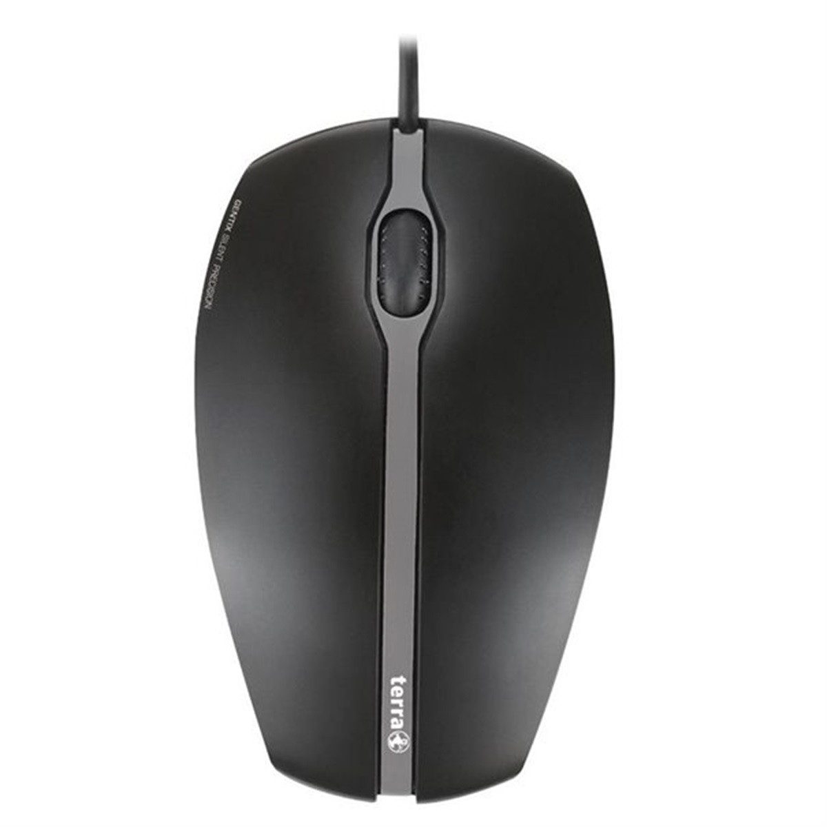 TERRA TERRA Mouse 2000 Corded SILENT USB black Maus (Schwarz, Scroll-Rad)