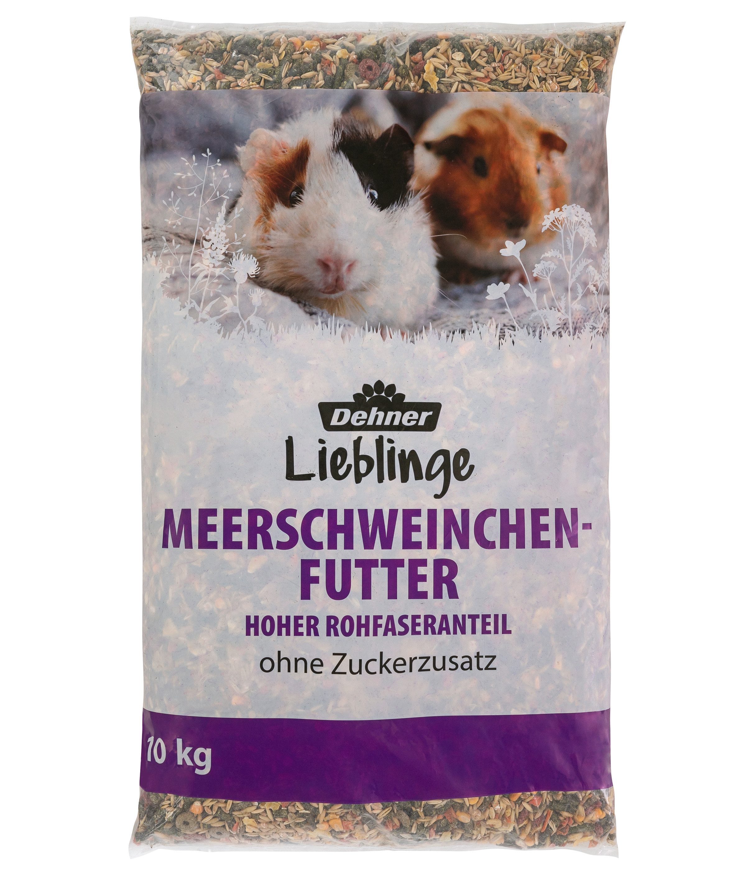 Dehner Lieblinge Meerschweinchen Futter, 5 kg / 10 kg, Hauptfutter für: Meerschweinchen, hoher Rohfaseranteil, hochwertiges Kleintierfutter