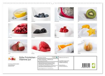 CALVENDO Wandkalender Süße Früchtchen - Vitamine pur (Premium, hochwertiger DIN A2 Wandkalender 2023, Kunstdruck in Hochglanz)