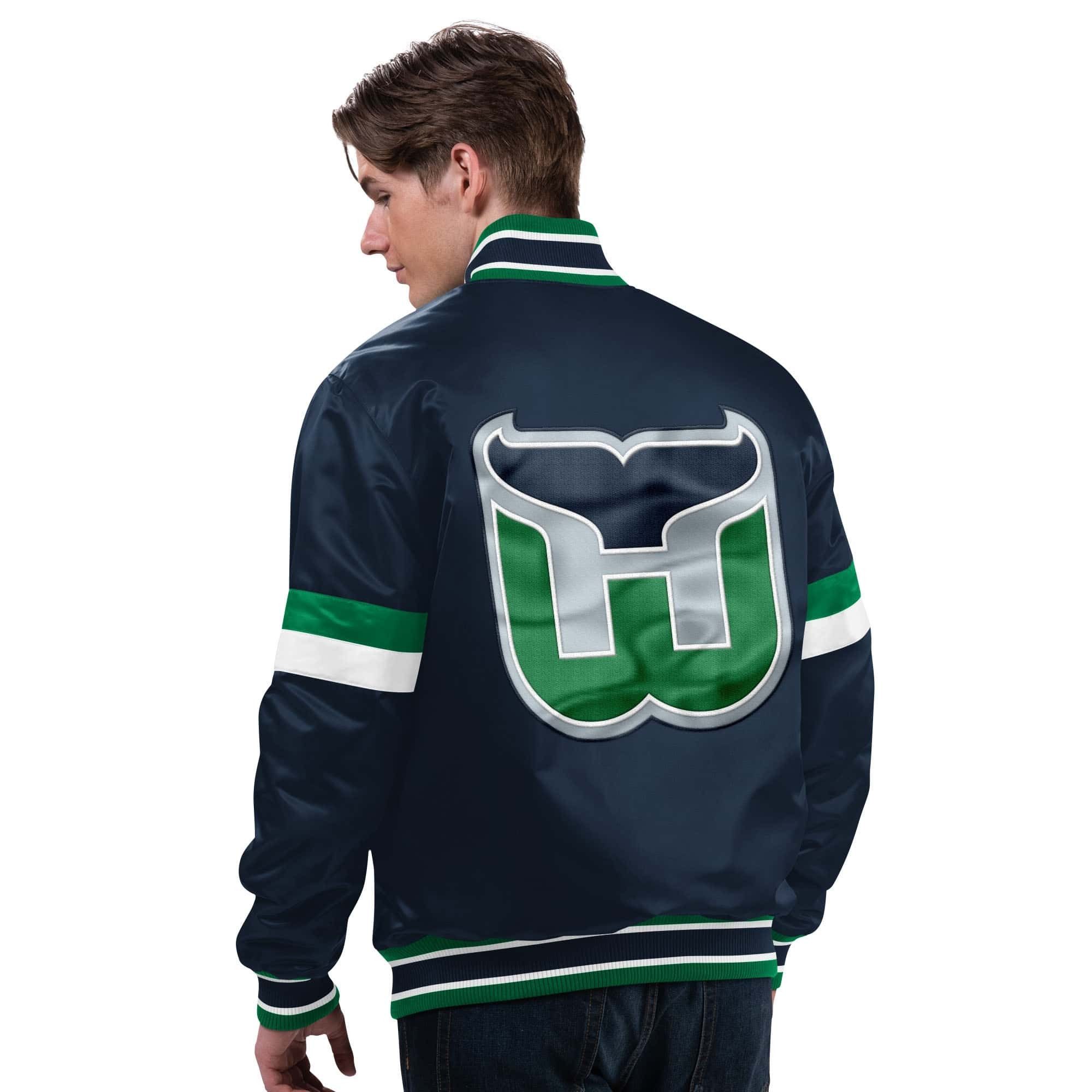 Starter Bomberjacke Starter Jacke Hartford Whalers DivePlay Satin Varsity