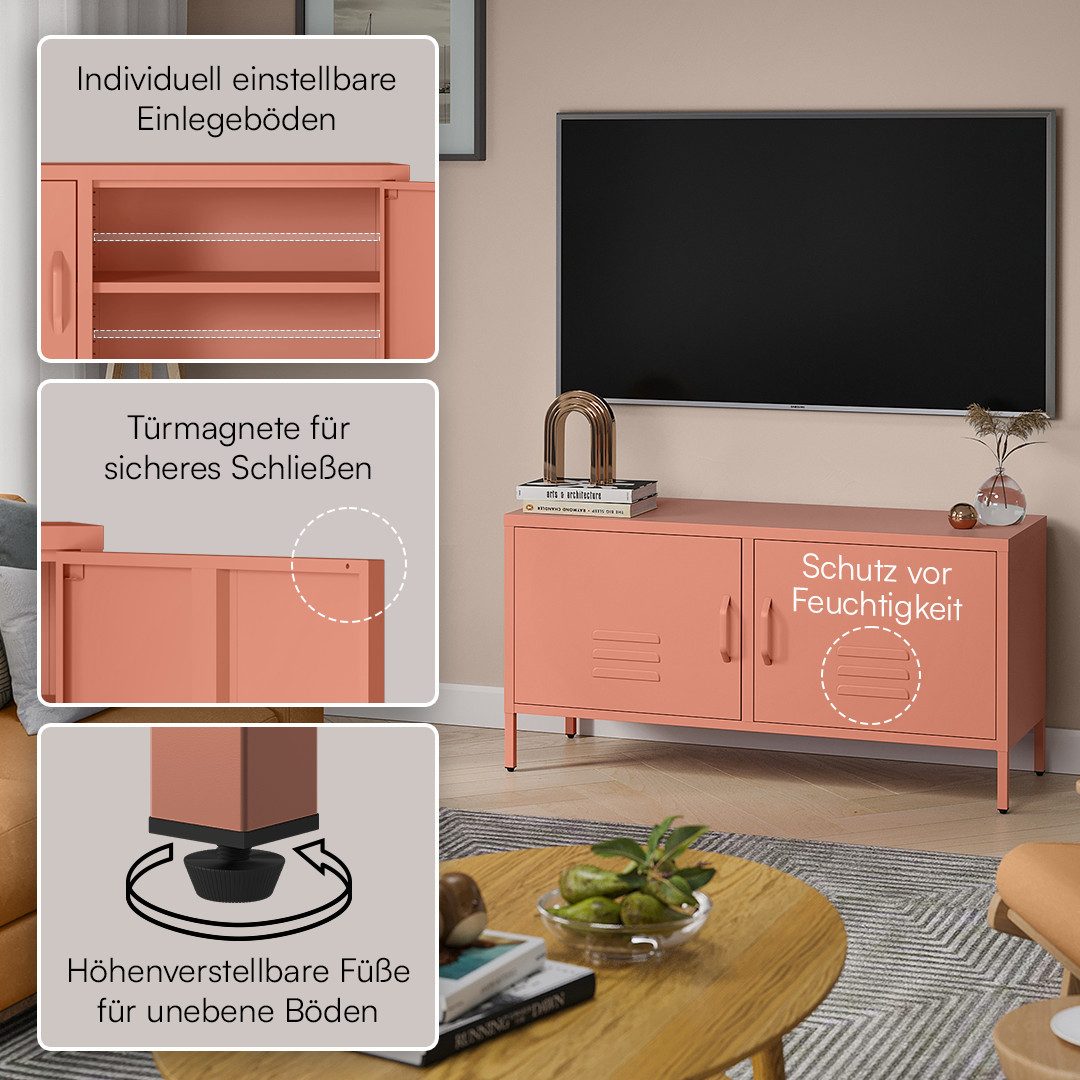 skølm. Lowboard Atria, Metallkommode mit 4 günstig online kaufen