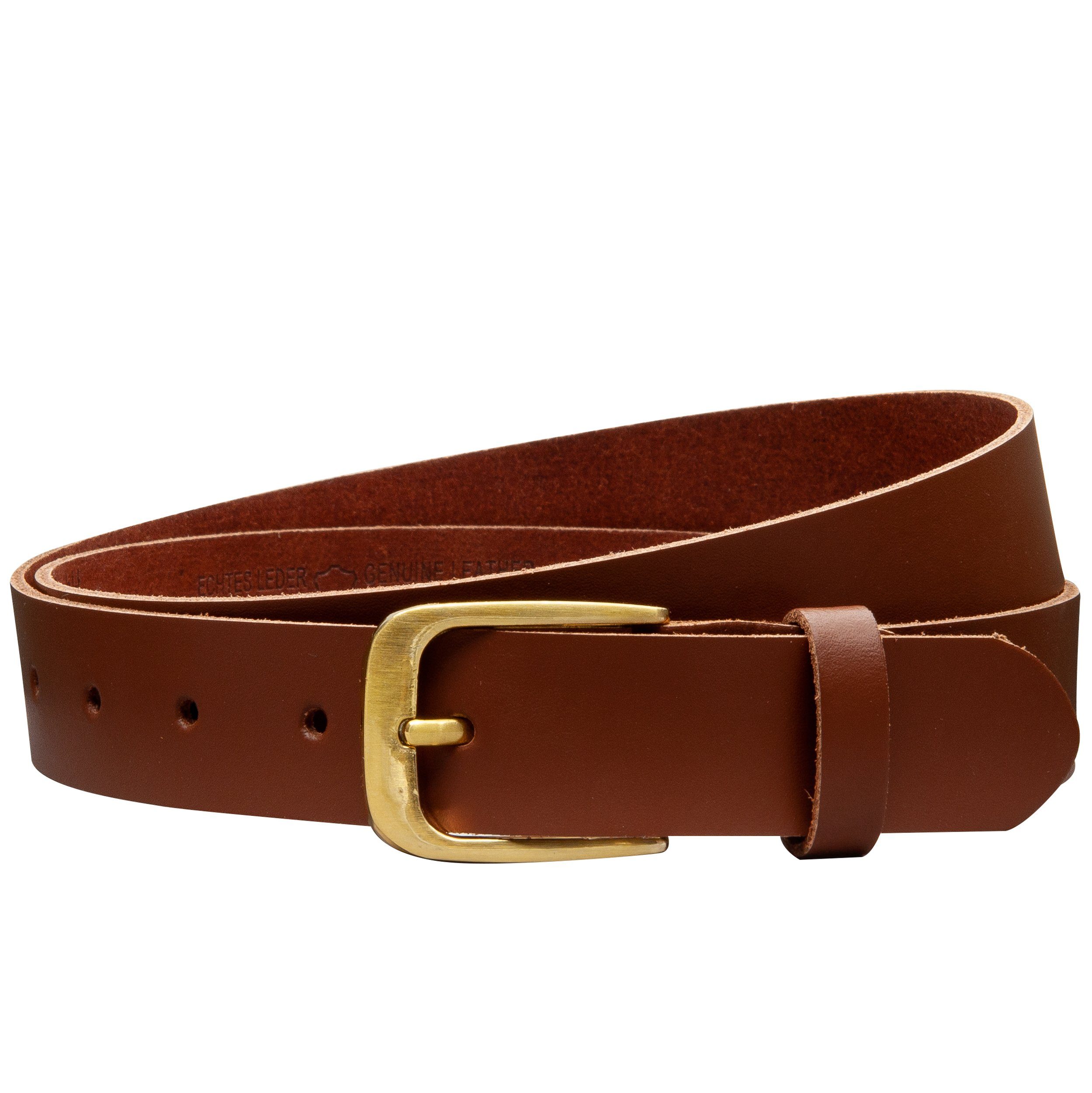 COLOGNEBELT Ledergürtel OM316-SL-Hellbraun MADE IN GERMANY, günstig online kaufen