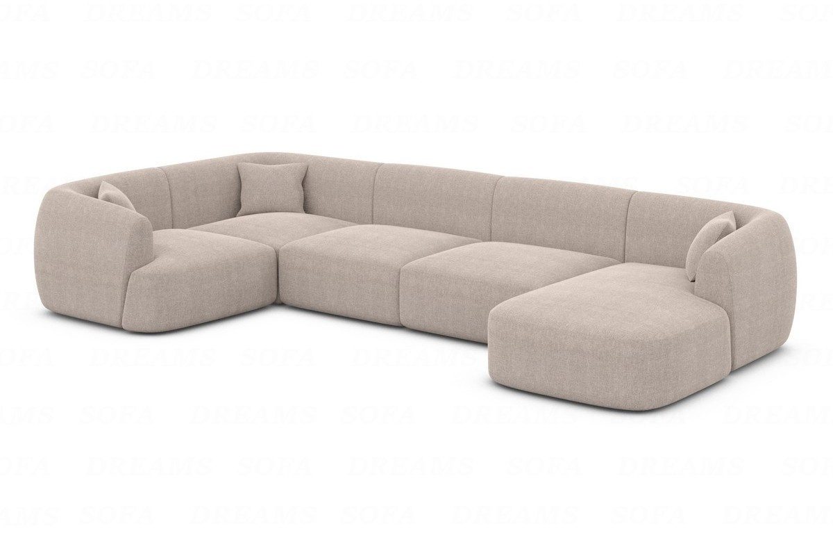 Sofa Dreams Wohnlandschaft Polster Sofa Stoff Wohnlandschaft Tabarca U Form günstig online kaufen