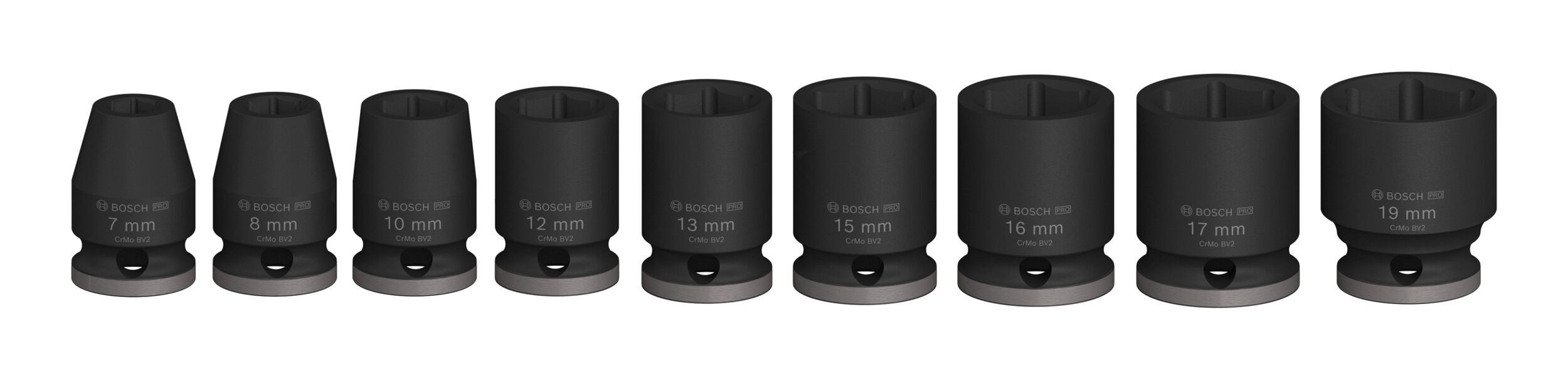 Thumbnail - BOSCH Stecknuss Pro Impact Socket, 9 Teile, Steckschlüsseleinsätze-Set, 3/8", Standard, 9­teilig