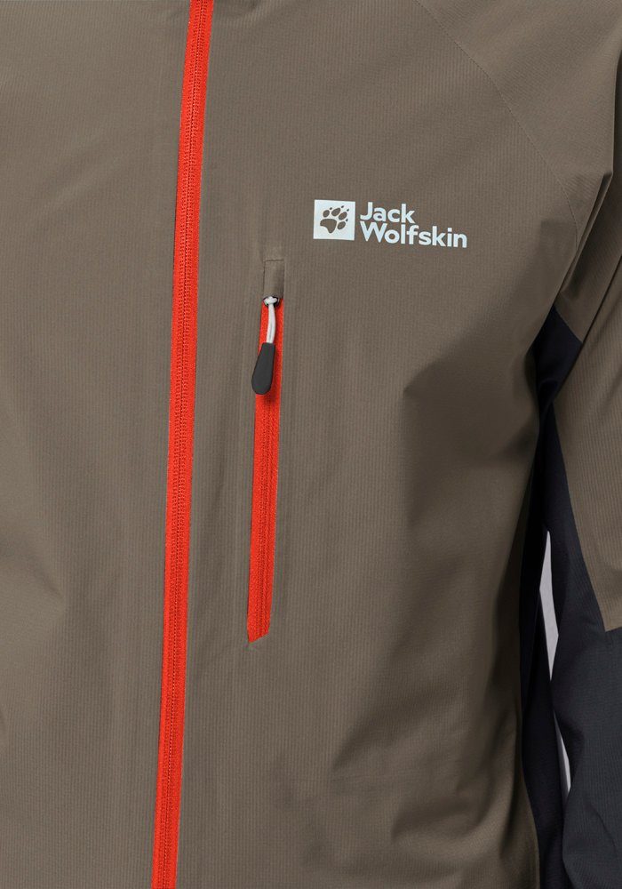 Jack Wolfskin Fahrradjacke M JKT 2.5L cold-coffee MOROBBIA