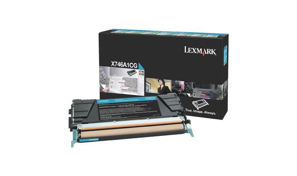 Lexmark Tonerkartusche Lexmark Toner cyan (X746A1CG)