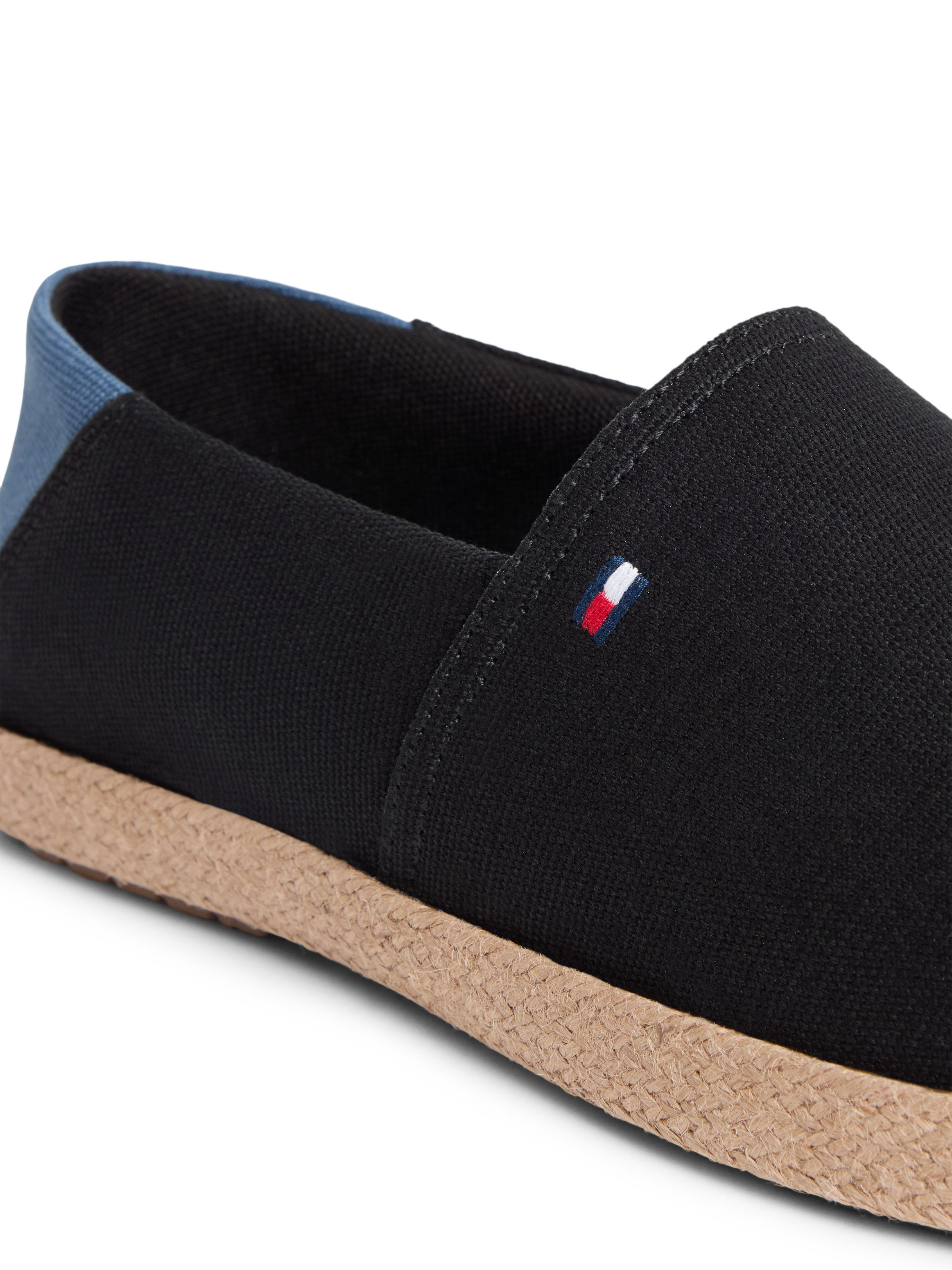 Tommy Hilfiger CORE HILFIGER ESPADRILLE TEXTILE Espadrille Slipper, Schlupfschuh, Flats mit typischem Jutebezug