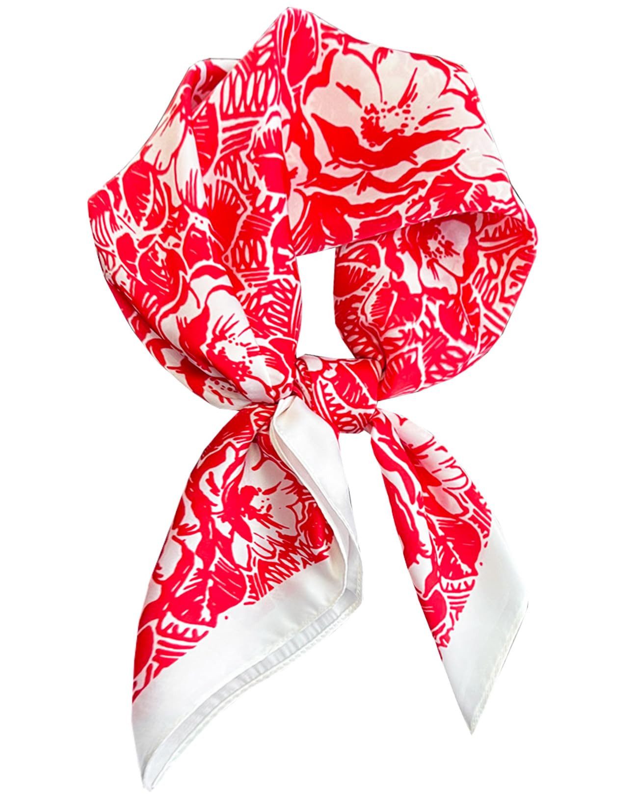 Zaewry quadratisch, 70x70 cm, Nickituch, Bandana-Schal (Stück), Seide, Satin-Kopftuch für Damen – Seidig-glattes Haarwickeltuch, stilvoll