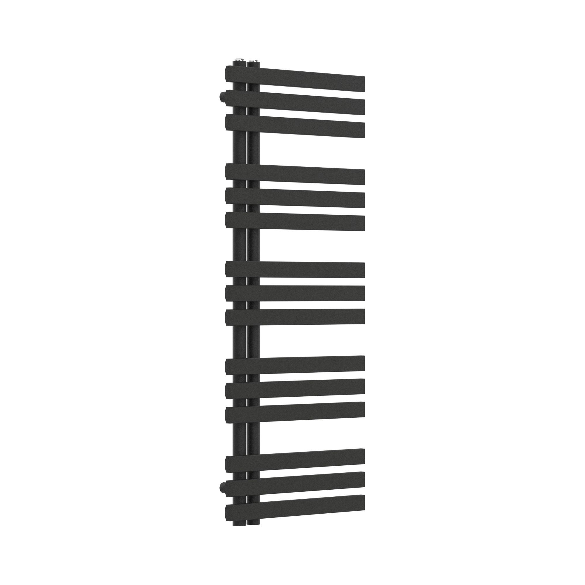 neu.haus Badheizkörper, »Slidre« Handtuchheizkörper mit 15 Lamellen 120x50 cm Schwarz