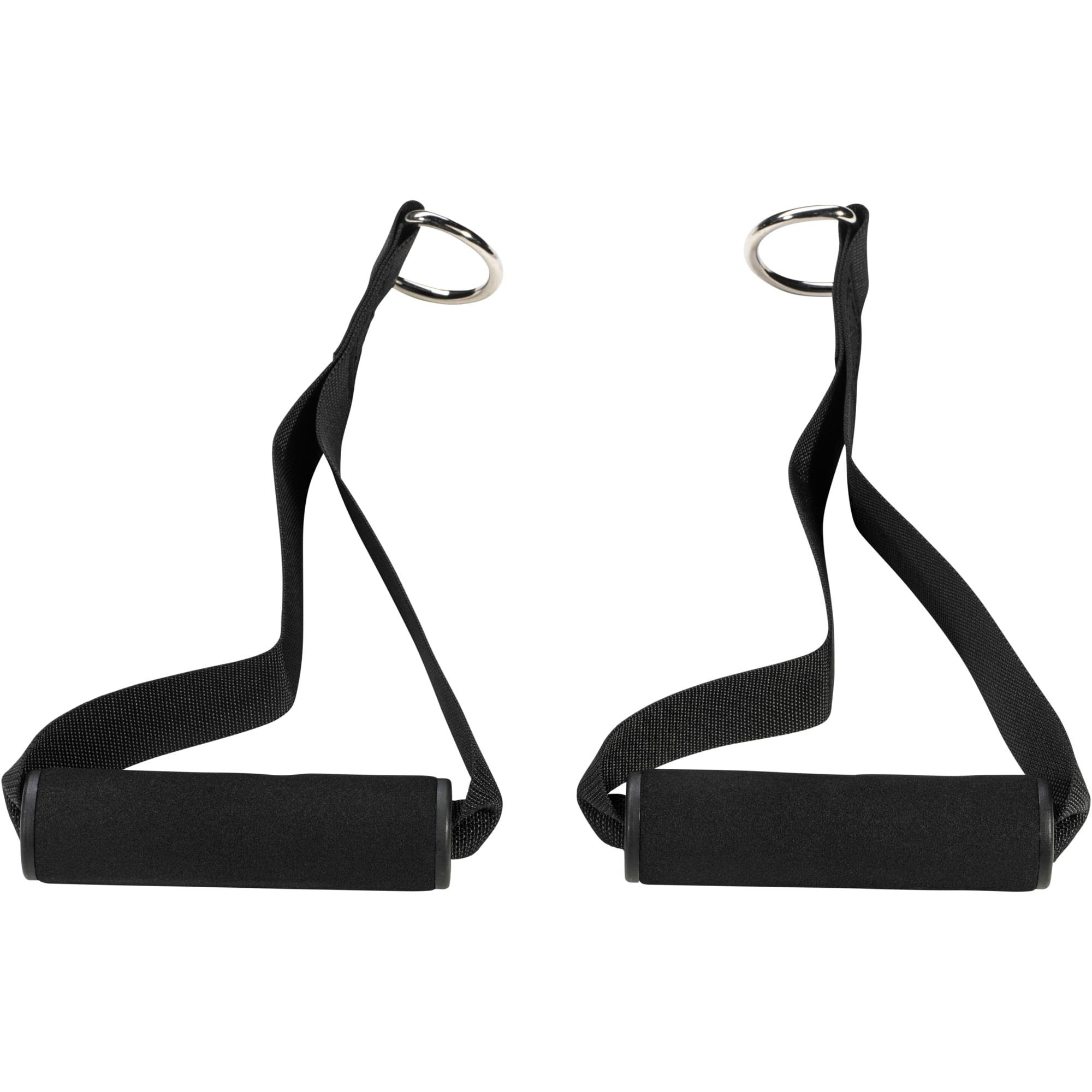 GORILLA SPORTS Einhandgriff 2 Stück, Set, Gepolstert, Widerstandsbänder, Schwarz, Seilzug Griffe (1-St)