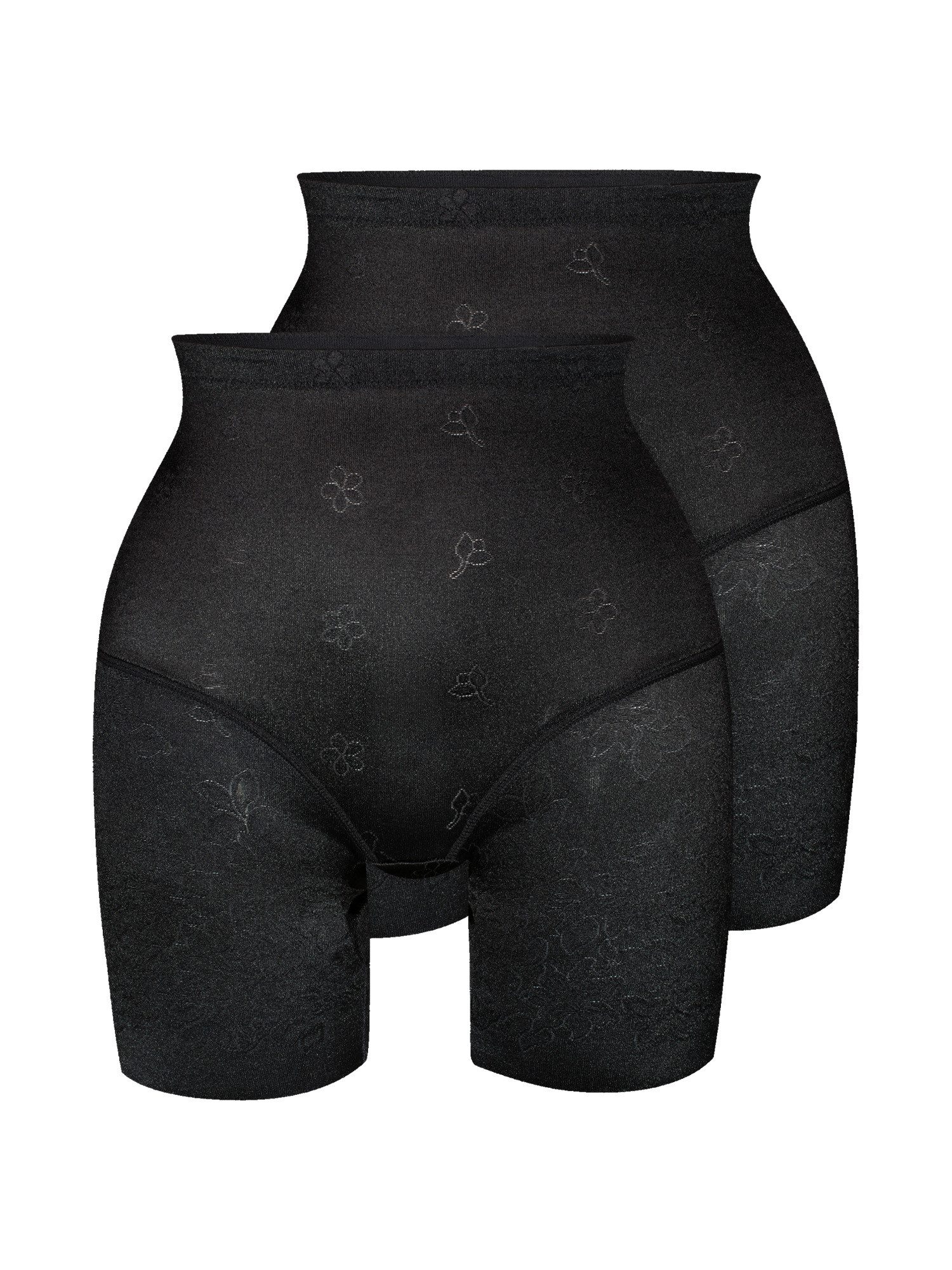 Sassa Miederhose lange Miederhose FUNCTIONAL JACQUARD (Spar-Set, 2-St) formender Shaper, glänzendes Material, nahtloser Beinabschluss