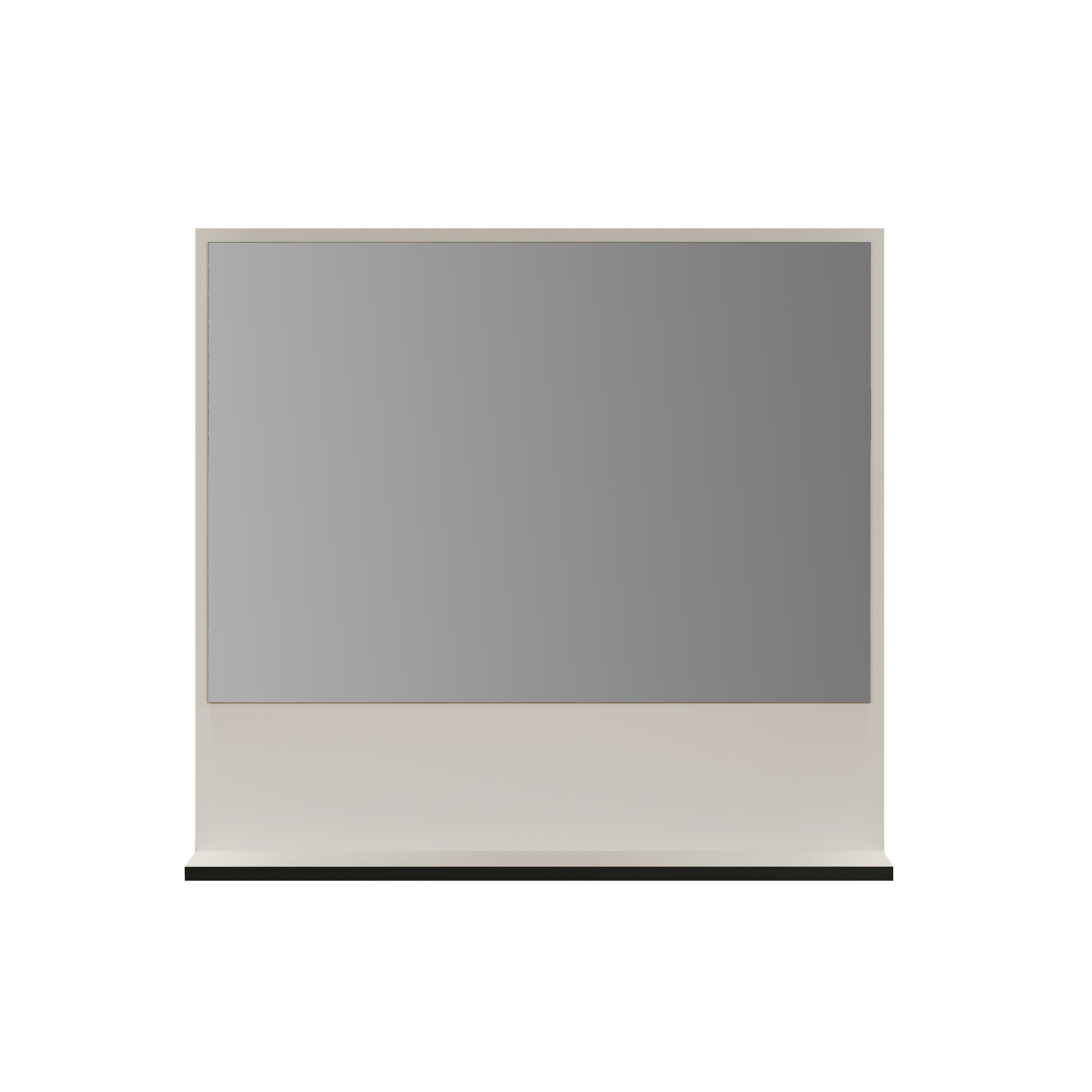 trendteam Wandspiegel (Spiegel), Wandspiegel Badspiegel mit Ablageboden 80x74x14cm