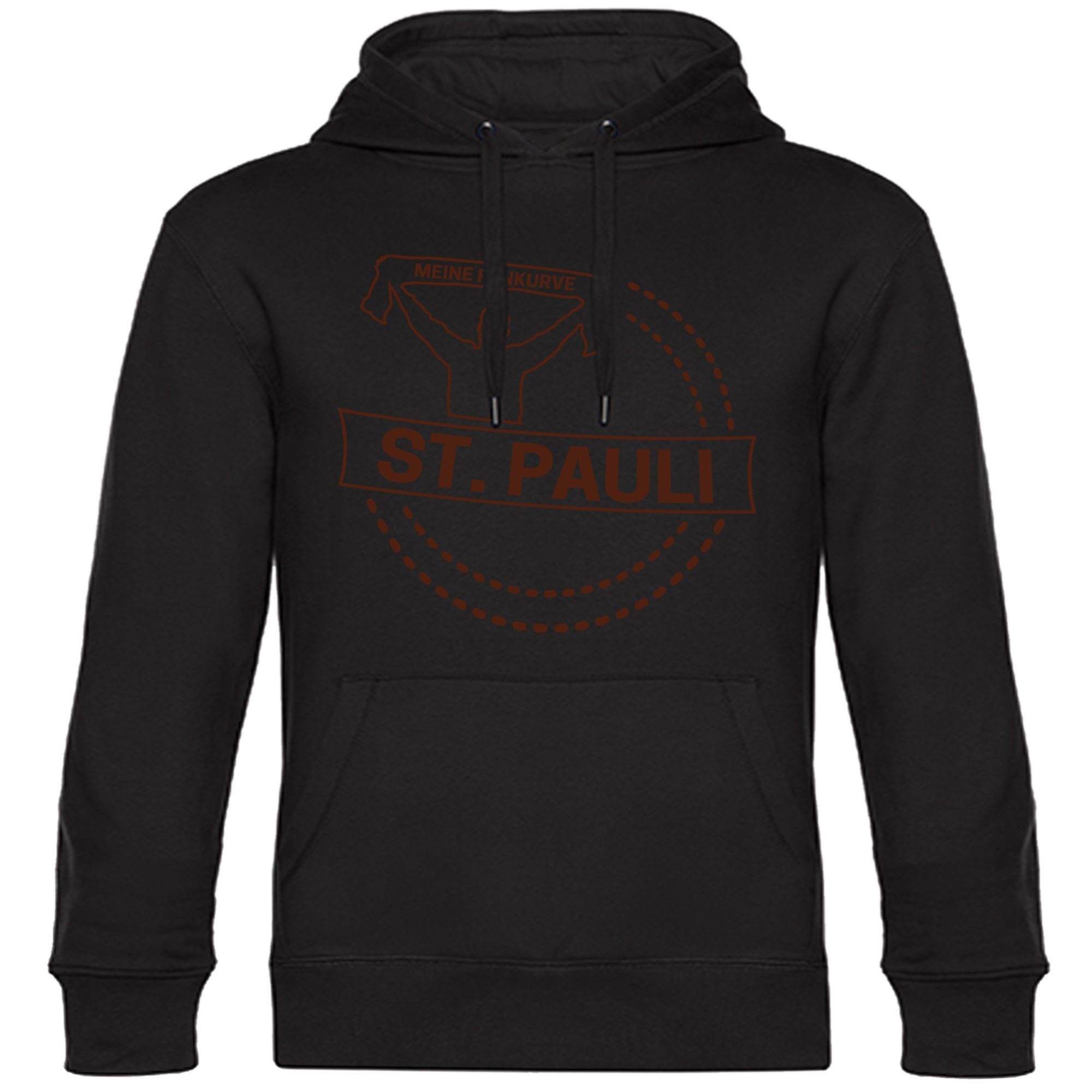 multifanshop Kapuzensweatshirt St. Pauli - Meine Fankurve - Hoodie