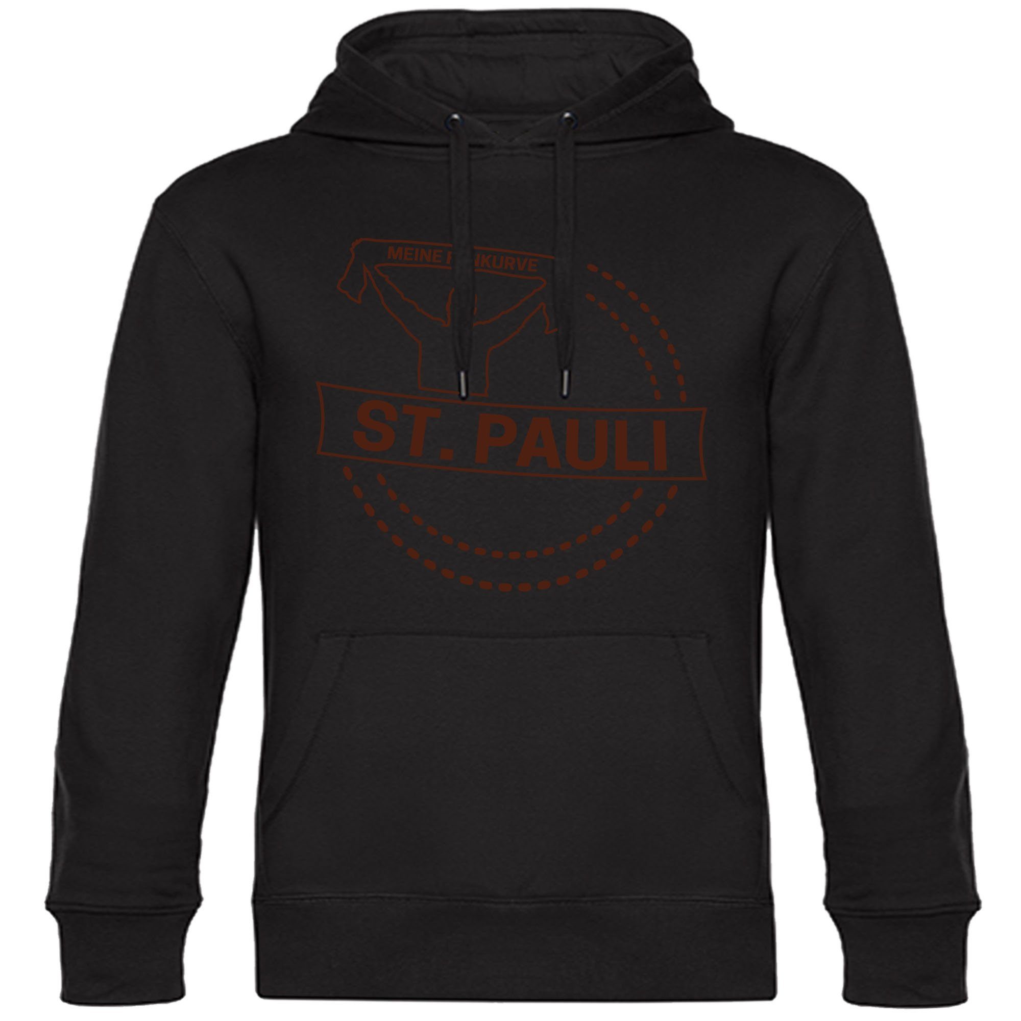 multifanshop Kapuzensweatshirt St. Pauli - Meine Fankurve - Pullover