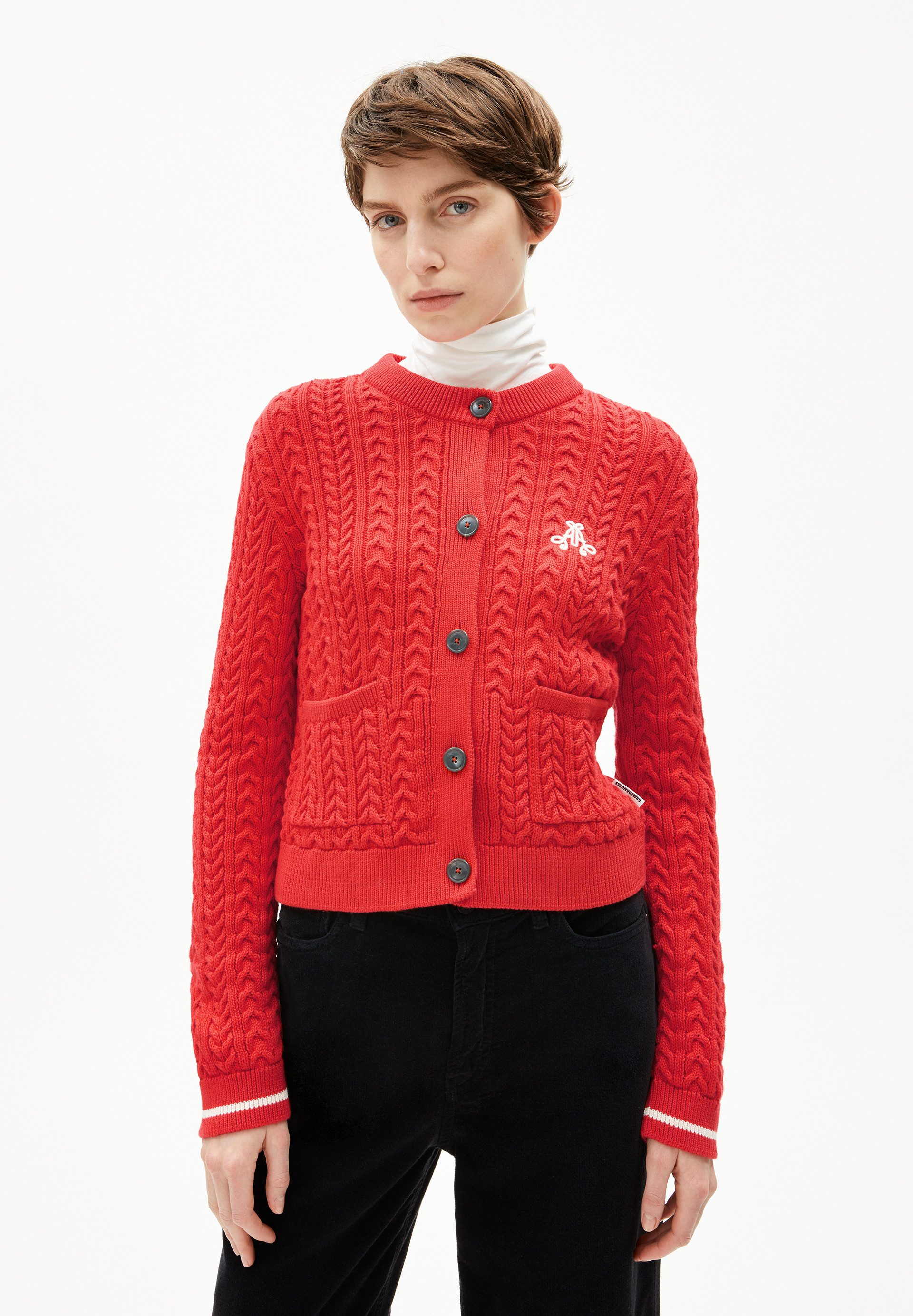 Armedangels Cardigan JULIAANAS CABLE Strickjacke aus Bio-Baumwolle (Slim Fit)