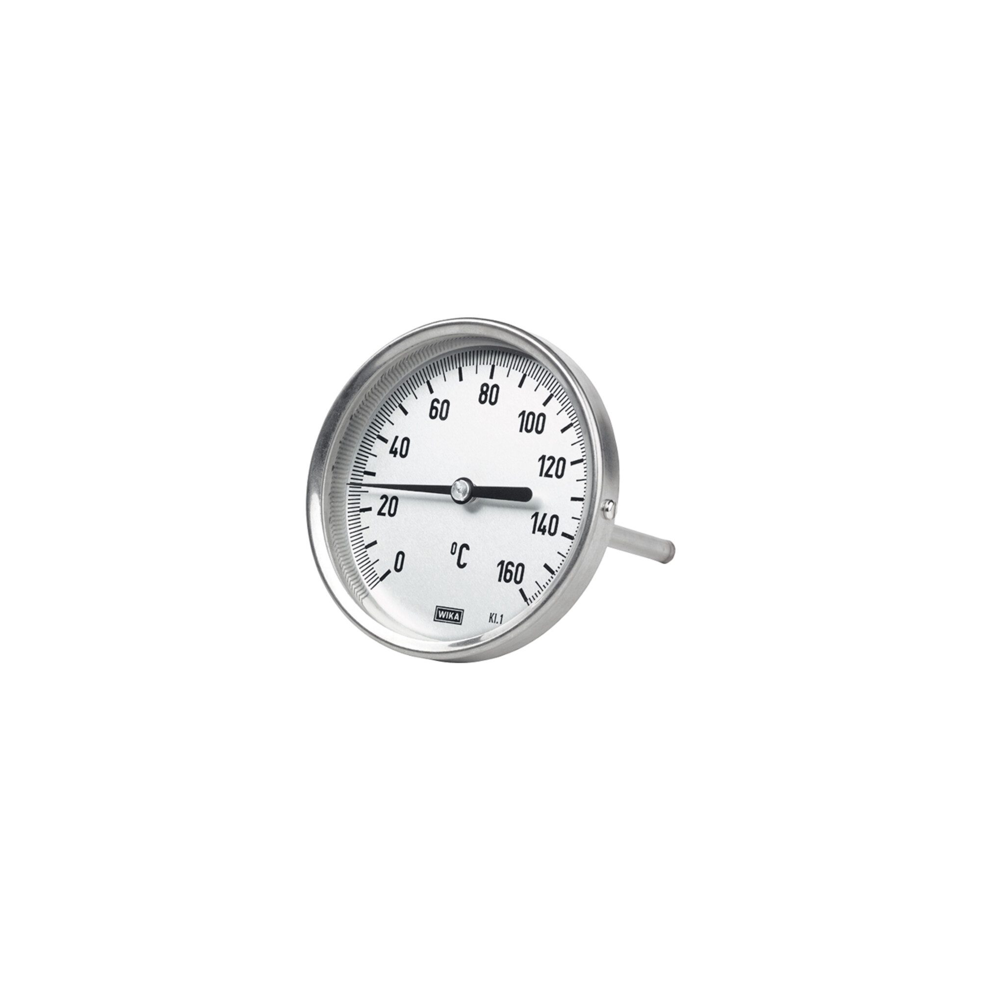 RIEGLER Infrarot-Thermometer Riegler Bimetallthermometer, G 1/2 hinten, L=100, Ã˜ 100, 0 °C bis 250