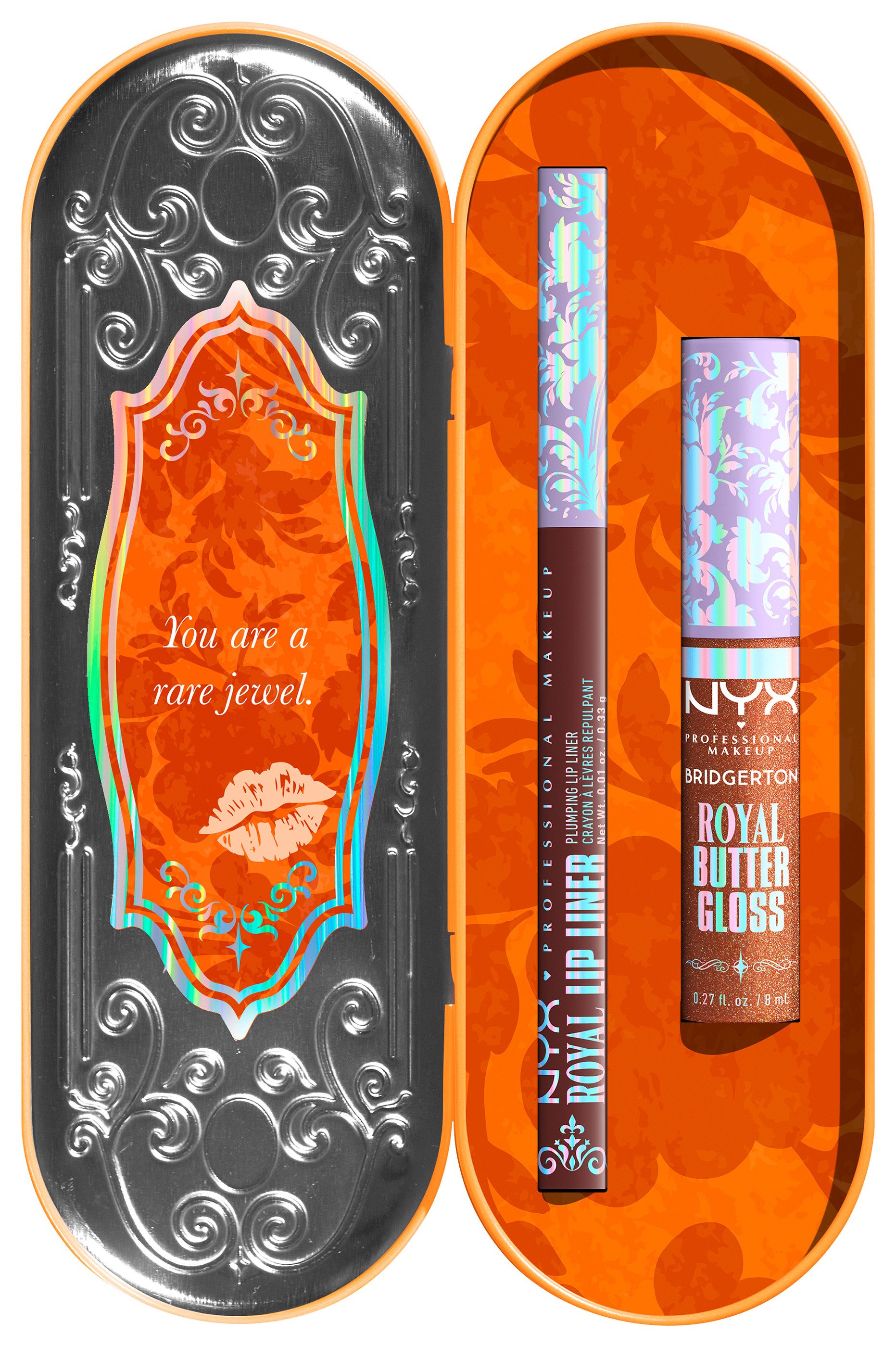 NYX PROFESSIONAL MAKEUP Schmink-Set BRIDGERTON ROYAL TREASURES LIP KIT, 2-tlg., Royal Butter Gloss und Royal Lip Liner – Bild 2 von 5