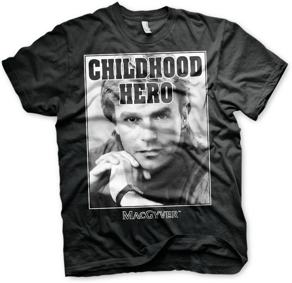 MacGyver T-Shirt Childhood Hero Big Tall T-Shirt