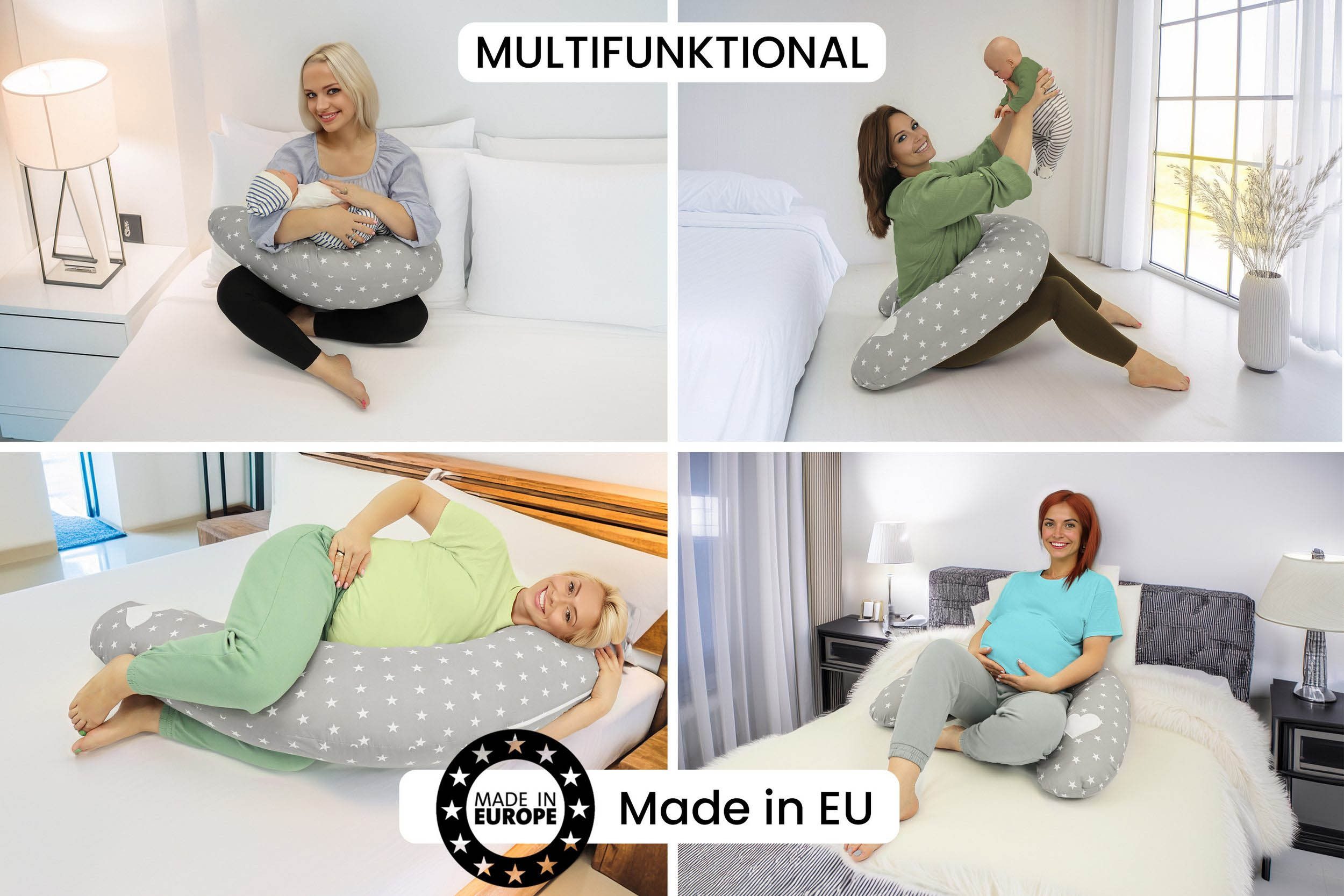 Amilian Stillkissen XXL - Seitenschläferkissen - Schwangerschaftskissen - L günstig online kaufen