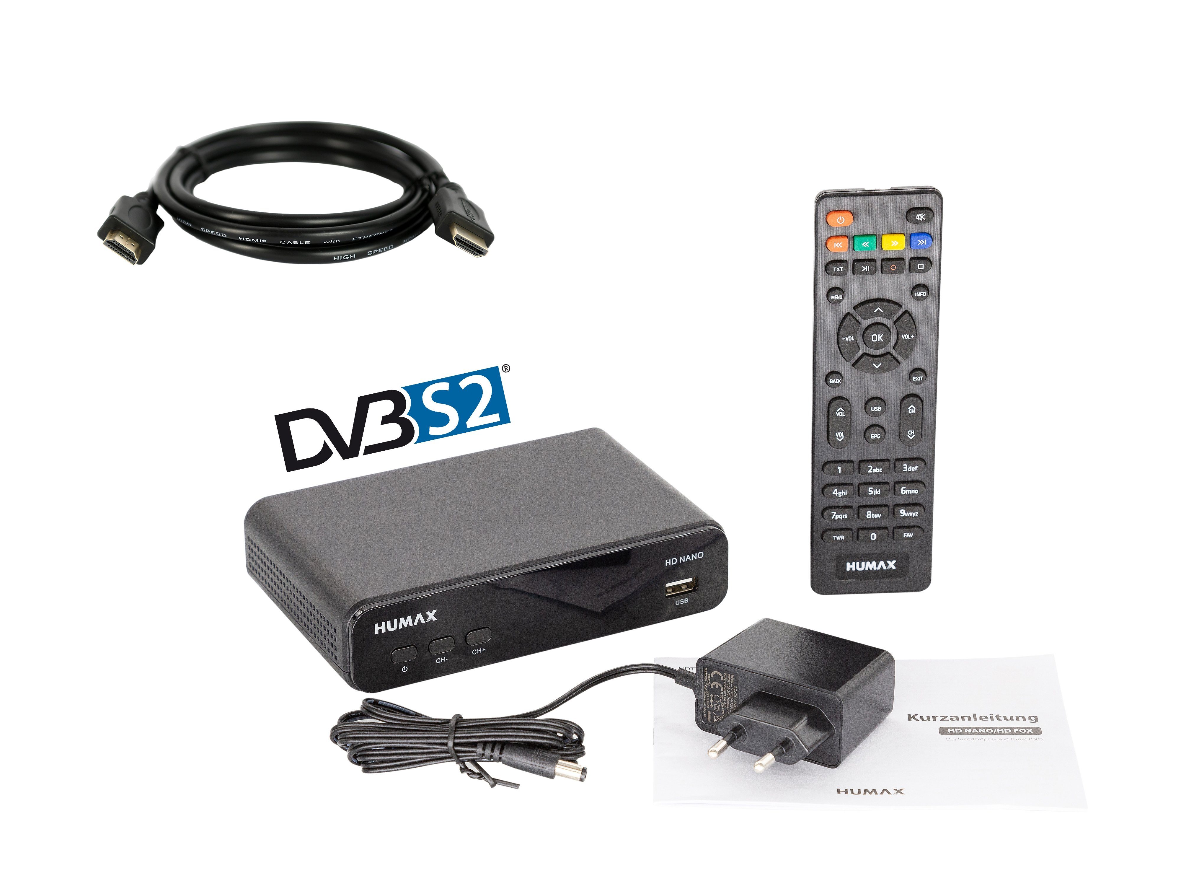 HD SAT-Receiver SCART) + Audio, HDMI, HDMI Humax (Dolby Kabel Nano